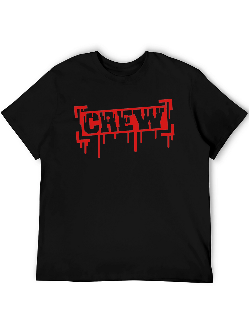 Crew Graphic Print T-Shirt - Black