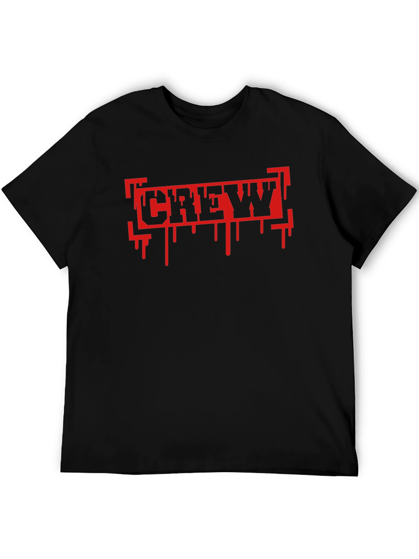 Crew Graphic Print T-Shirt - Black