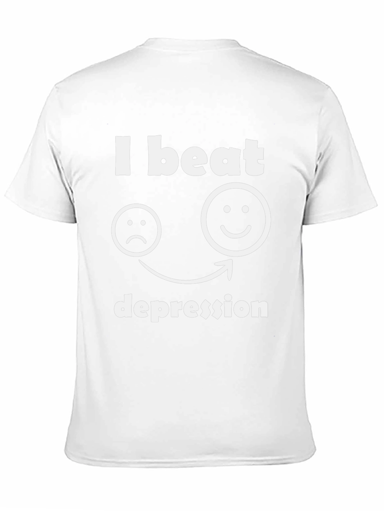 I Beat Depression T-Shirt Graphic Tee