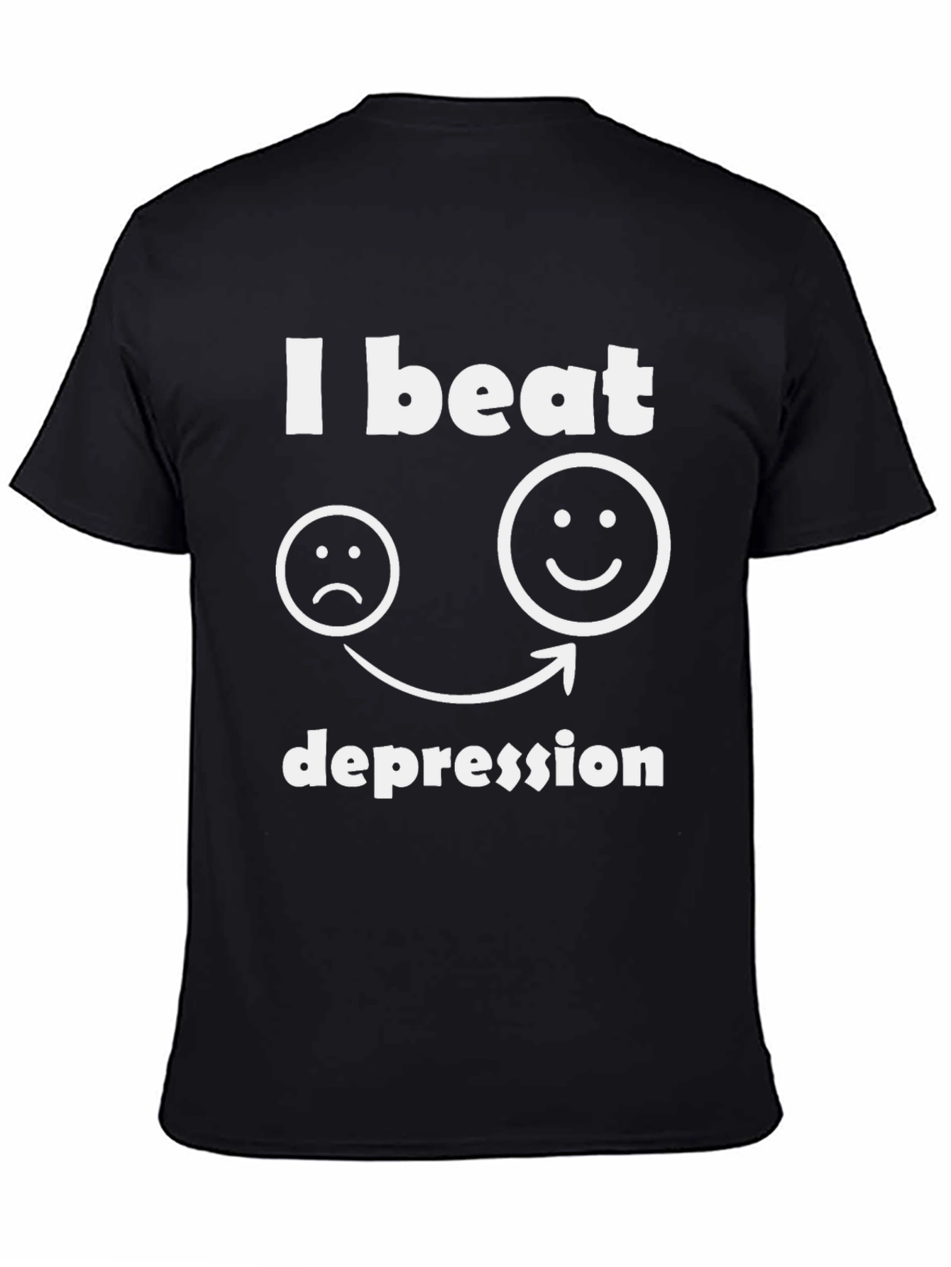 I Beat Depression T-Shirt Graphic Tee