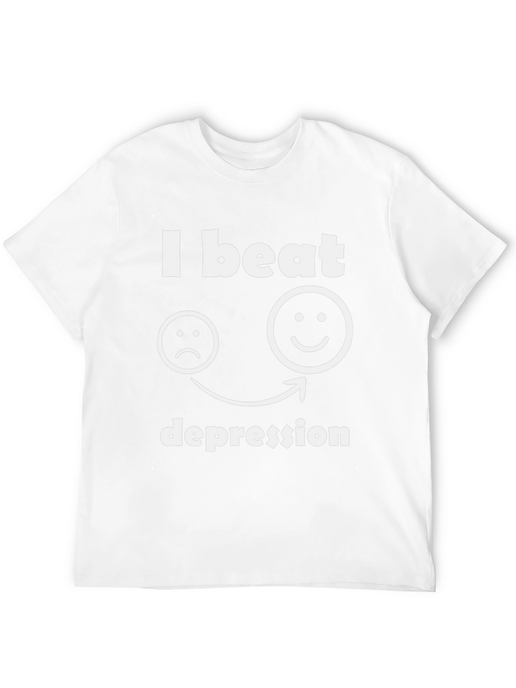 I Beat Depression T-Shirt Graphic Tee