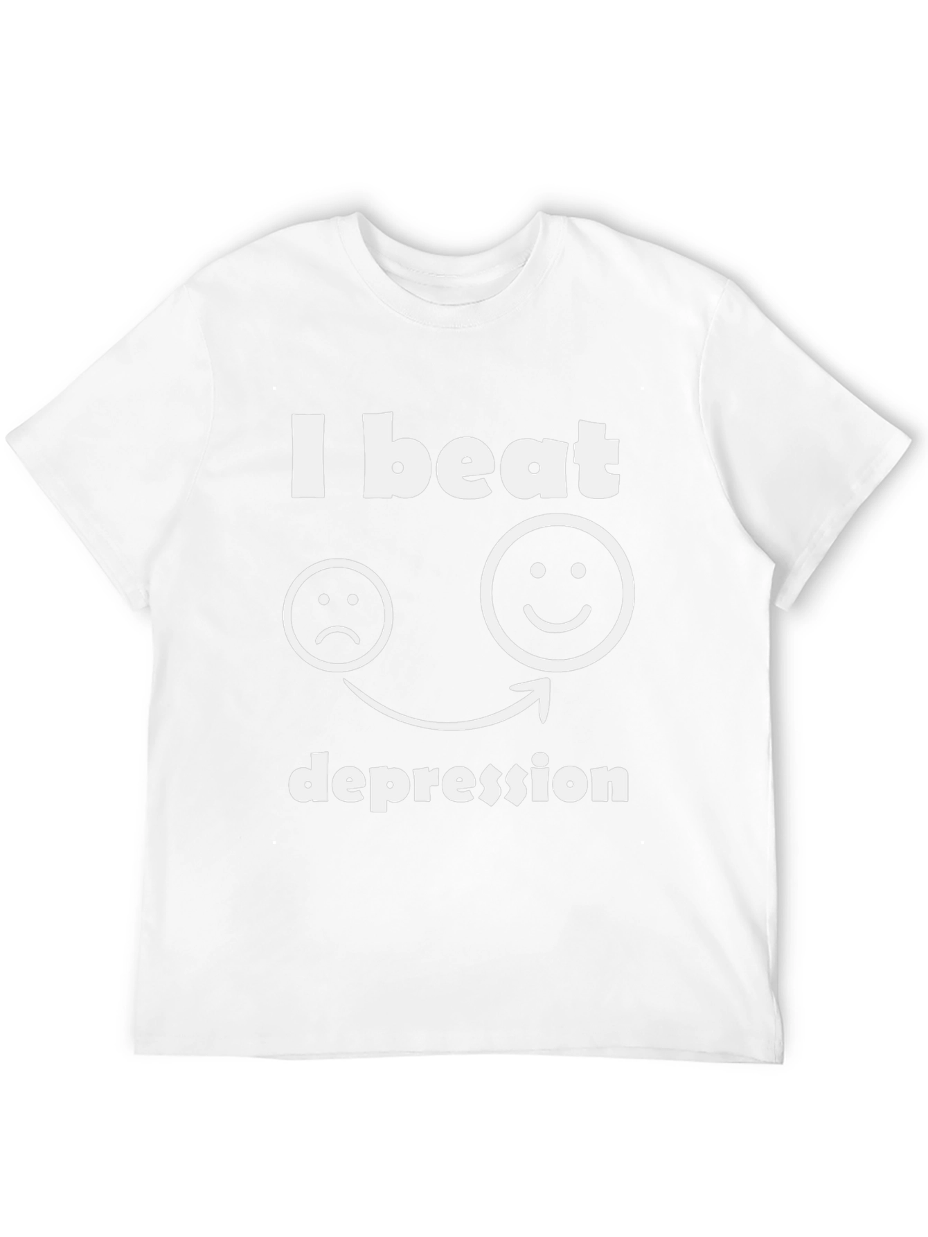 I Beat Depression T-Shirt Graphic Tee