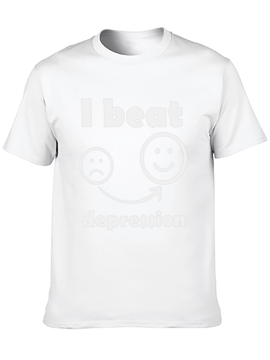 I Beat Depression T-Shirt Graphic Tee
