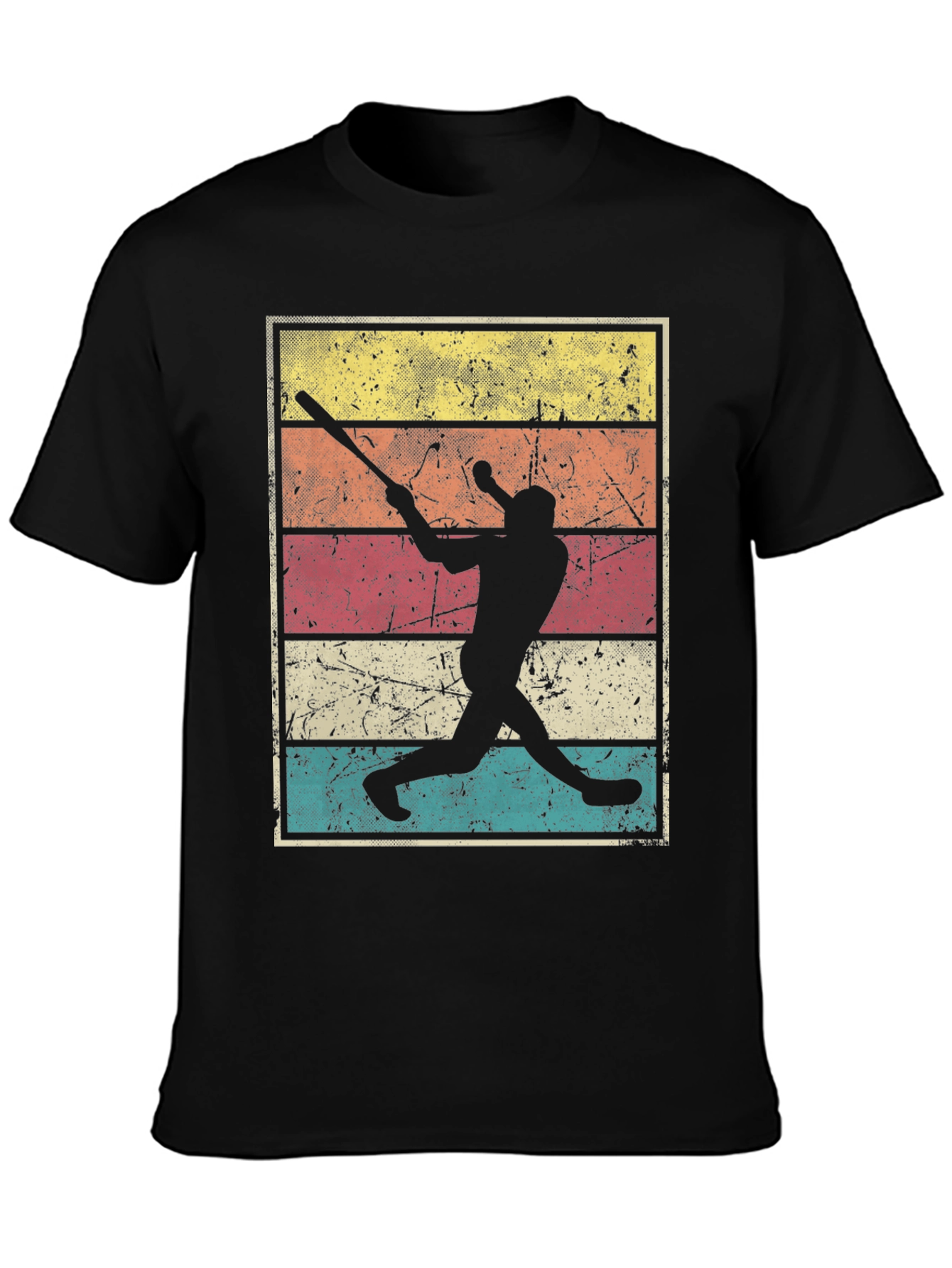 Vintage Baseball Player Graphic Tee - Retro Style