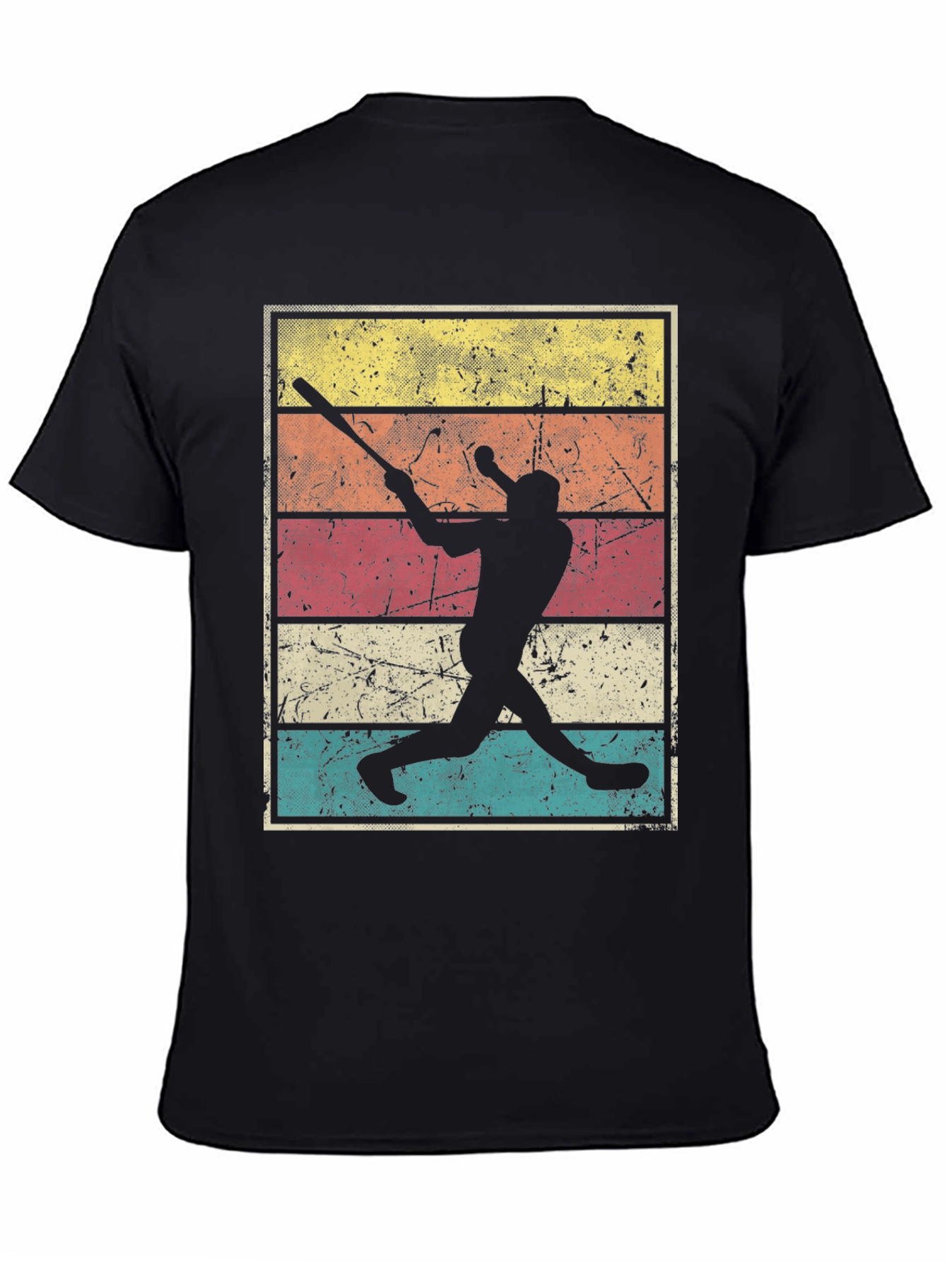 Vintage Baseball Player Graphic Tee - Retro Style