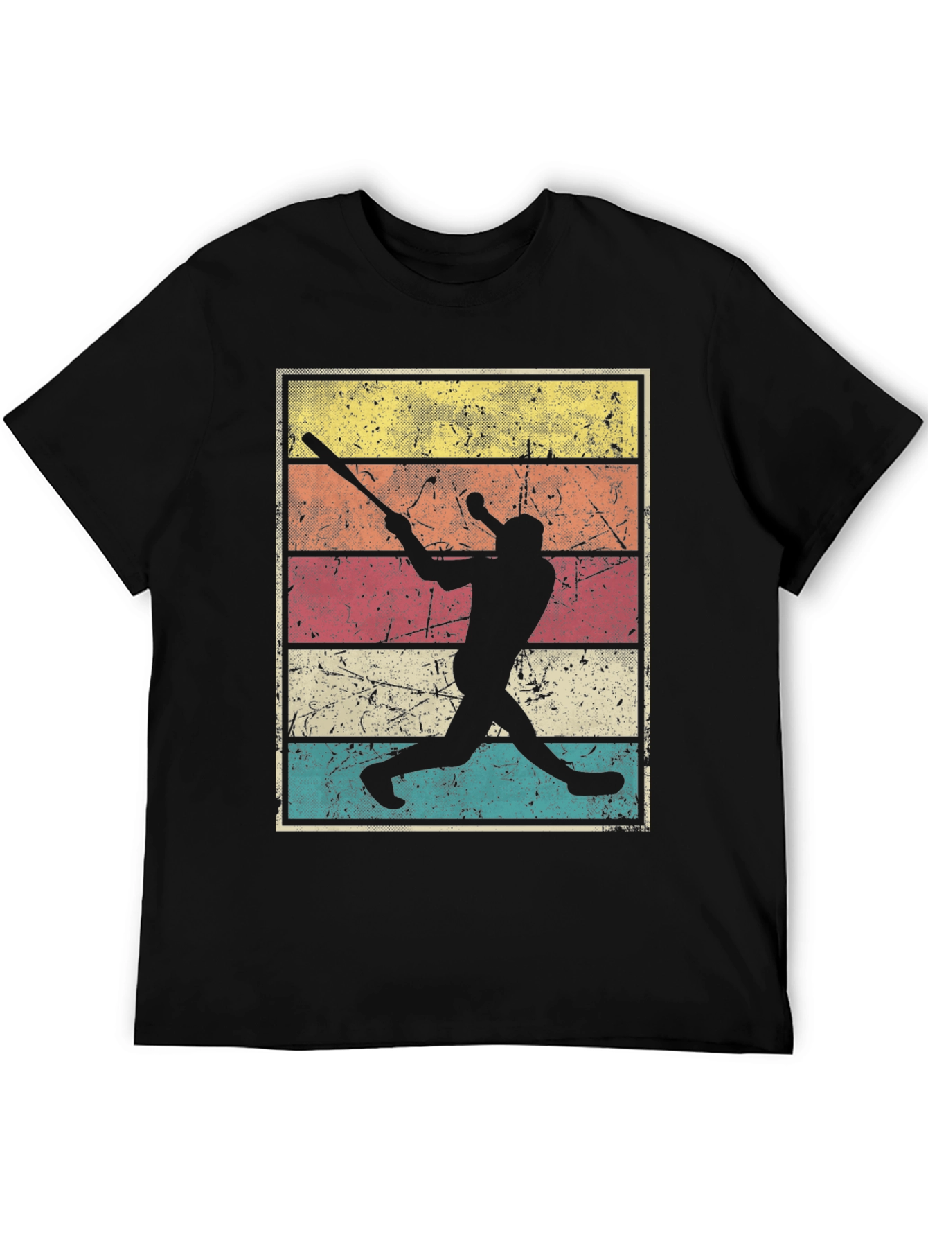 Vintage Baseball Player Graphic Tee - Retro Style