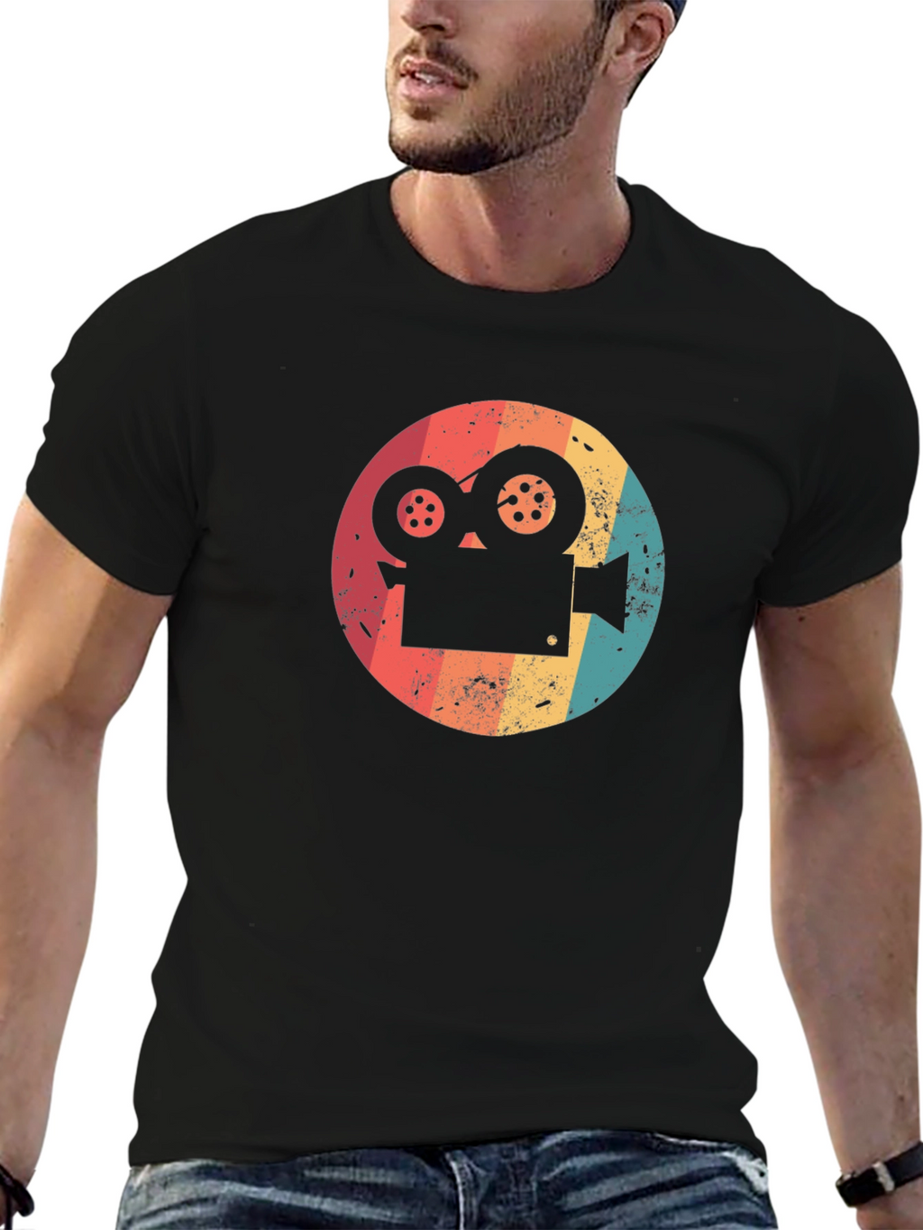 Retro Film Camera Graphic T-Shirt