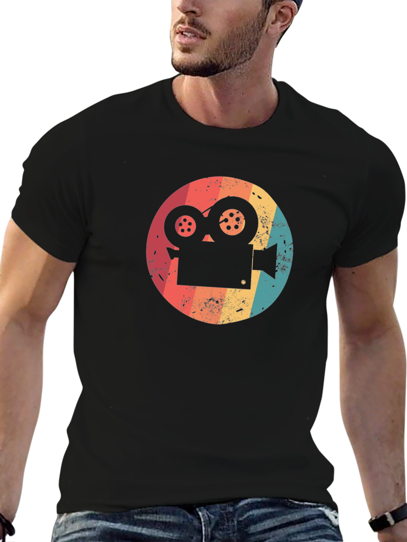 Retro Film Camera Graphic T-Shirt