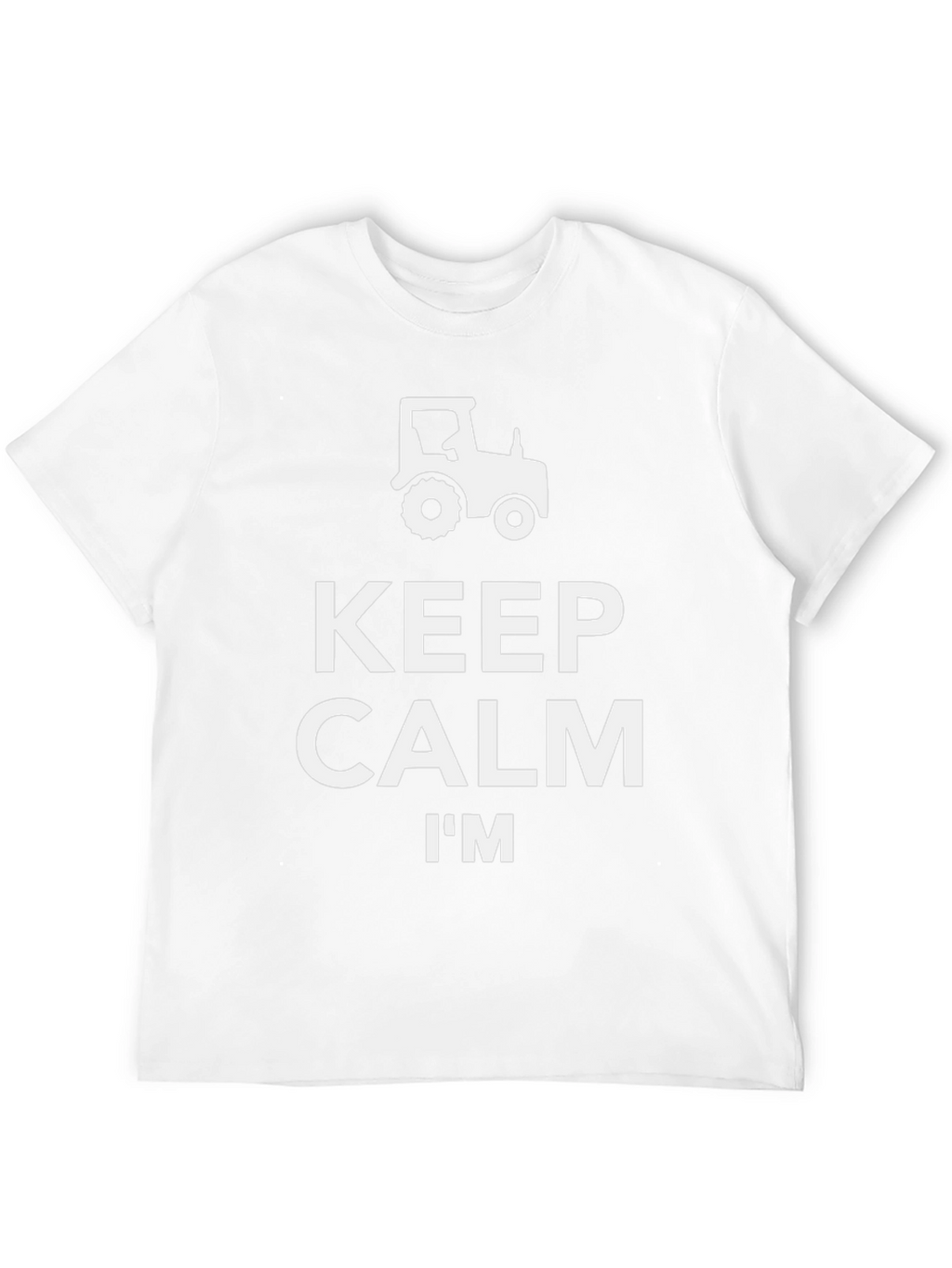 Keep Calm Im A Farmer Black T-Shirt
