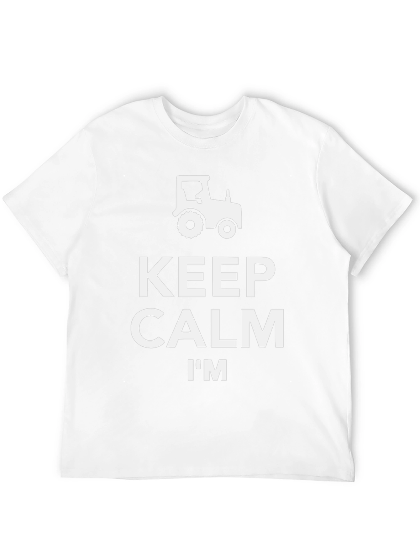 Keep Calm Im A Farmer Black T-Shirt