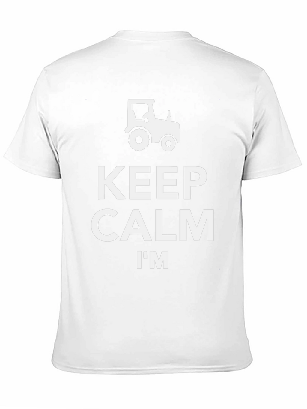 Keep Calm Im A Farmer Black T-Shirt