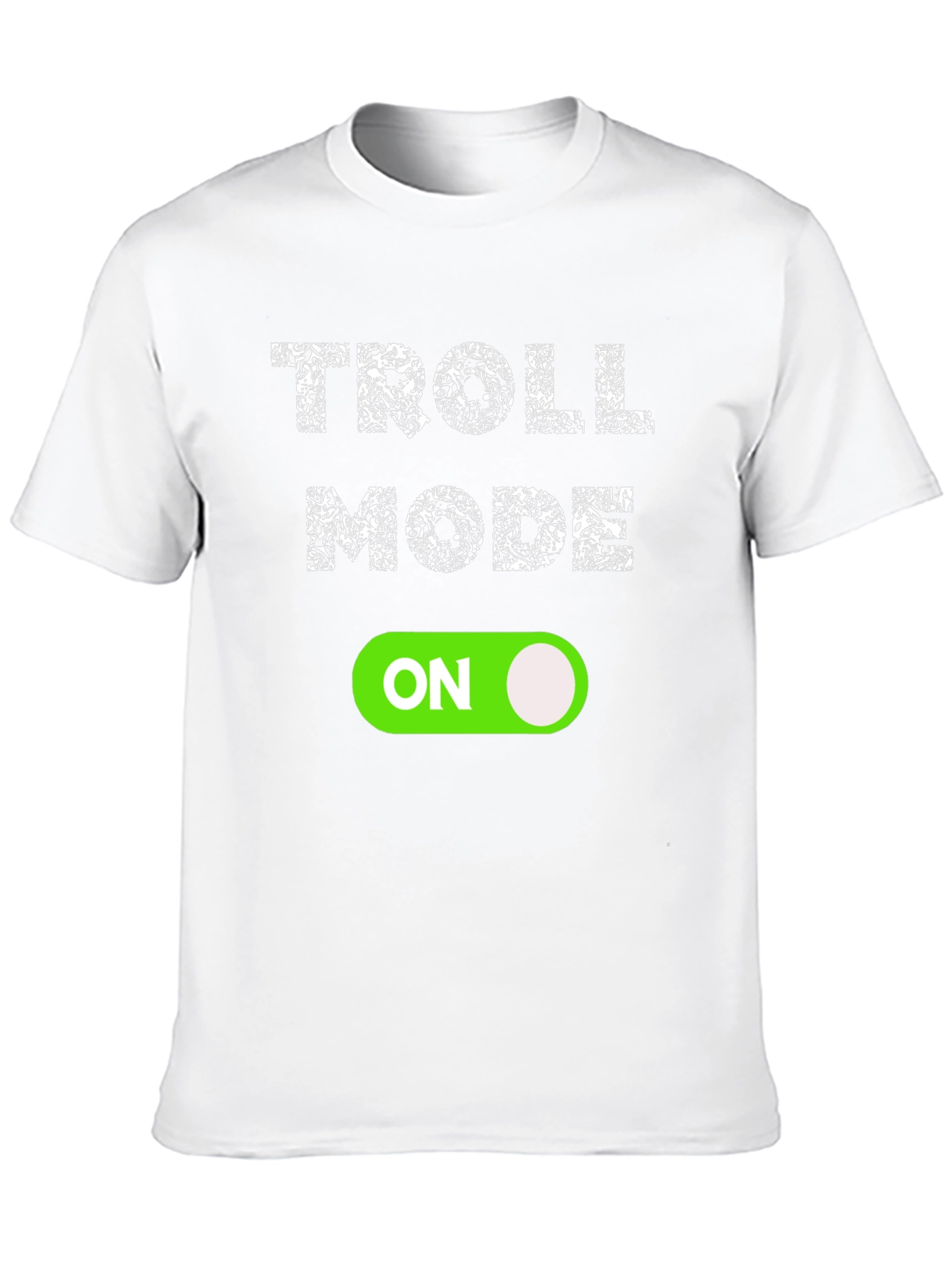 Troll Mode ON Black Graphic Tee
