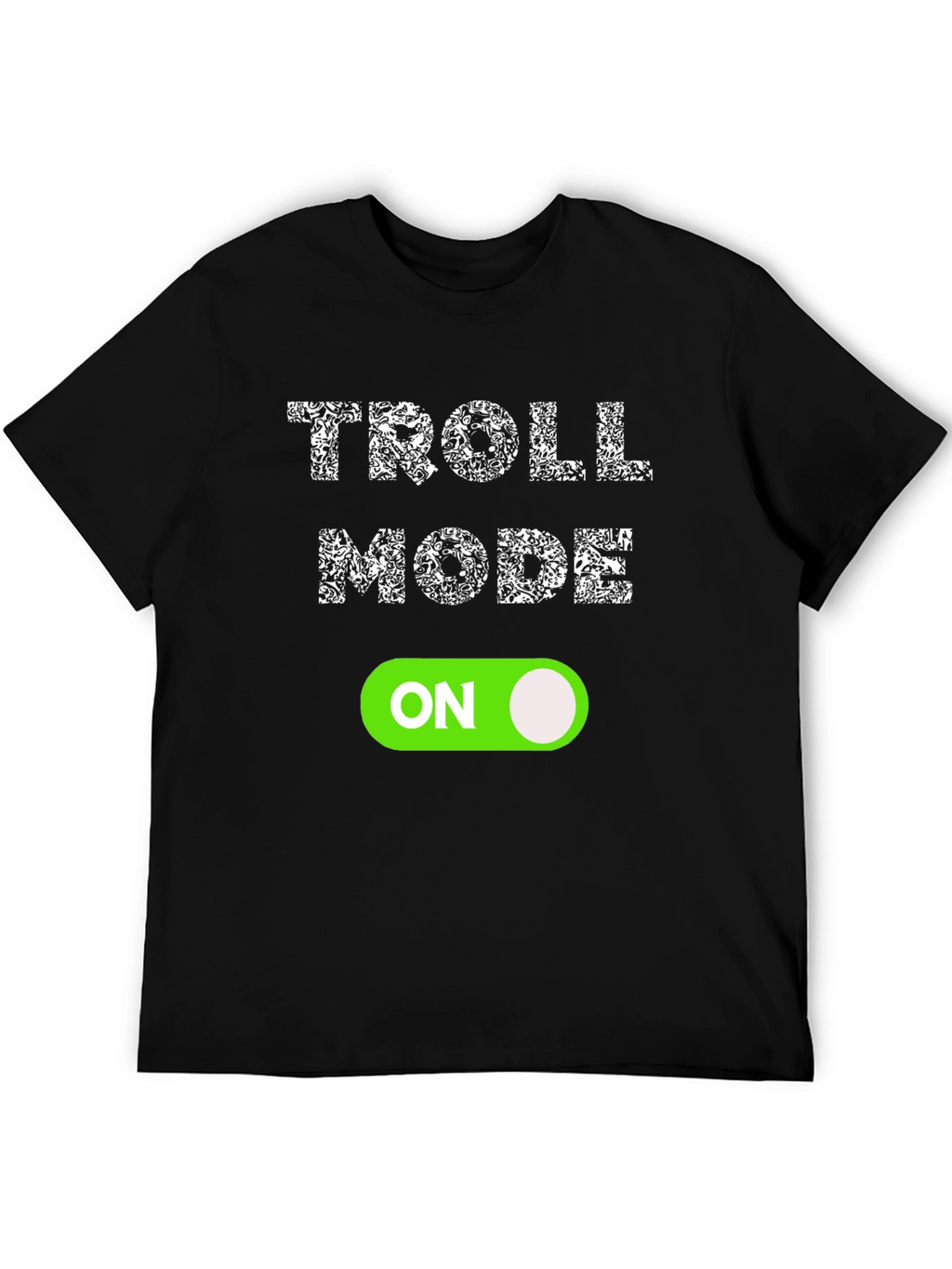 Troll Mode ON Black Graphic Tee