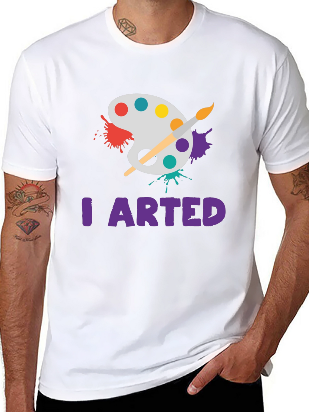 I Arted T-Shirt - Painters Palette Design