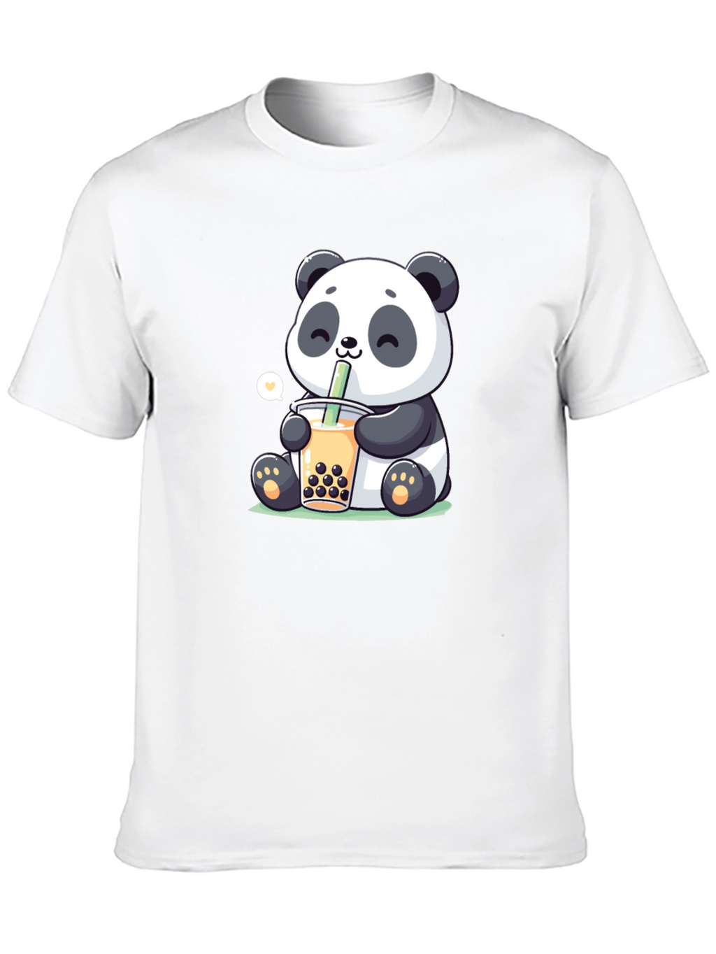 Cute Panda Boba Tea Graphic T-Shirt