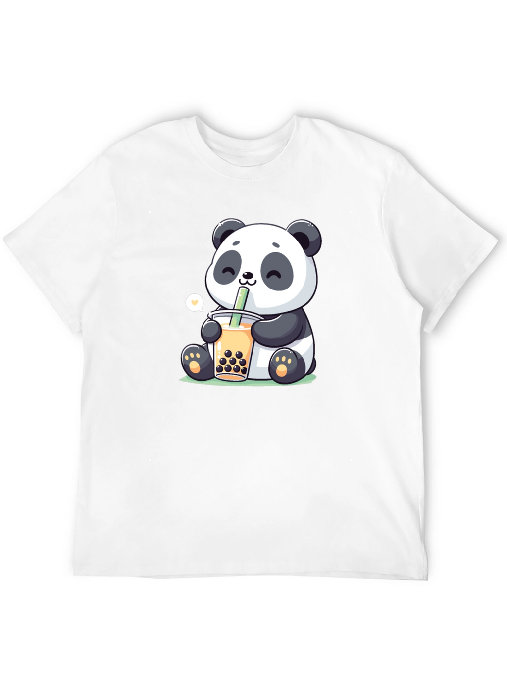 Cute Panda Boba Tea Graphic T-Shirt