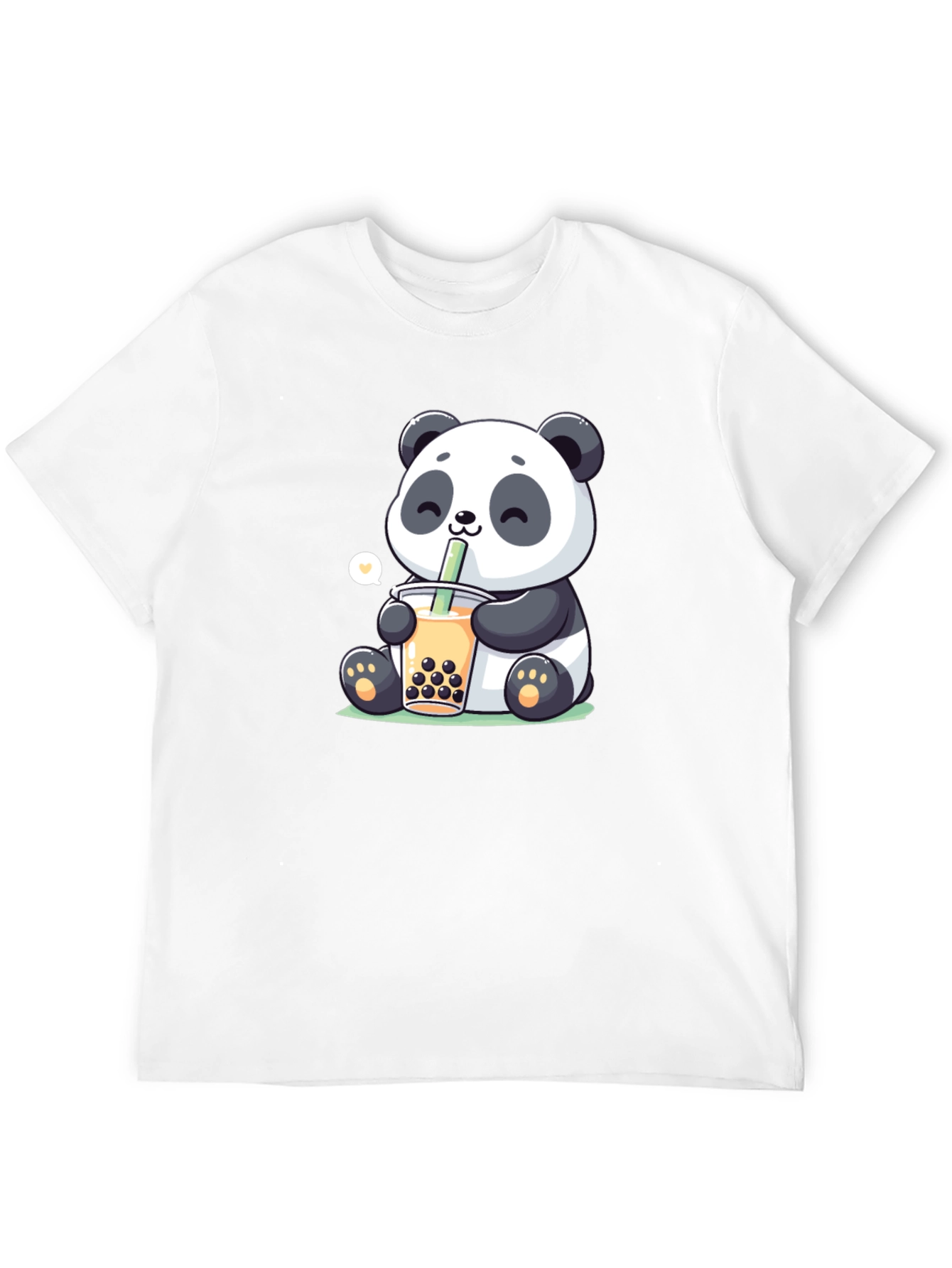 Cute Panda Boba Tea Graphic T-Shirt