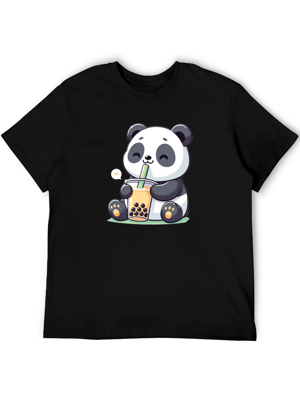 Cute Panda Boba Tea Graphic T-Shirt