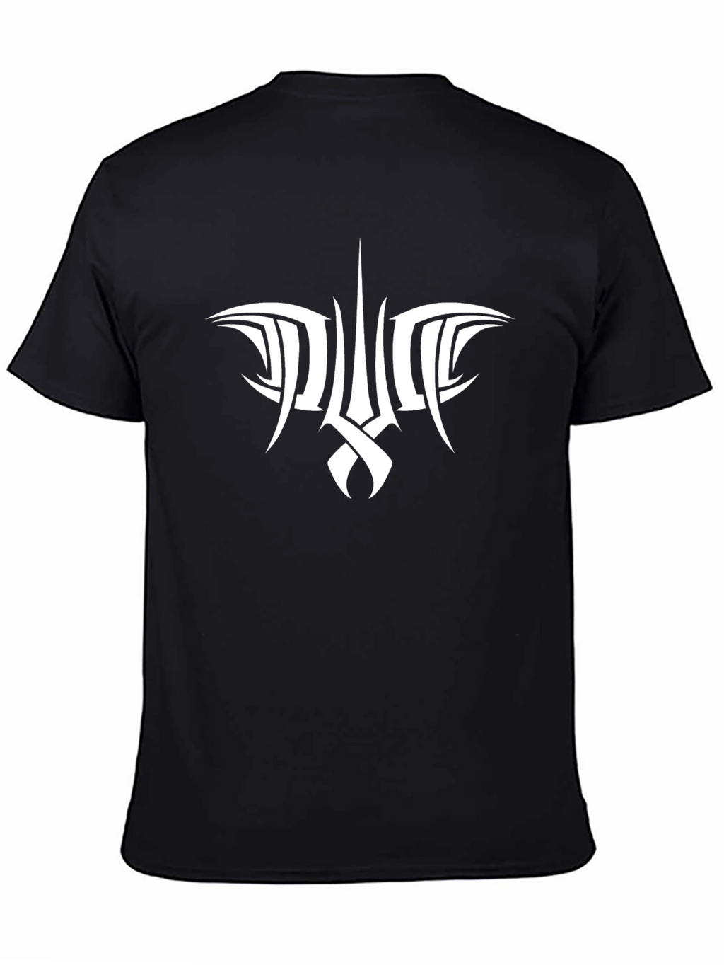 Tribal Style Graphic Black T-Shirt