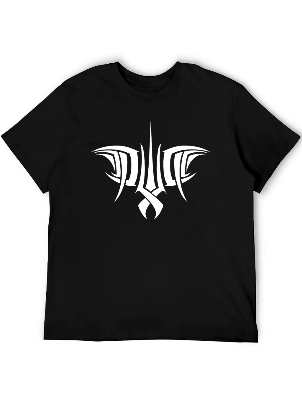 Tribal Style Graphic Black T-Shirt