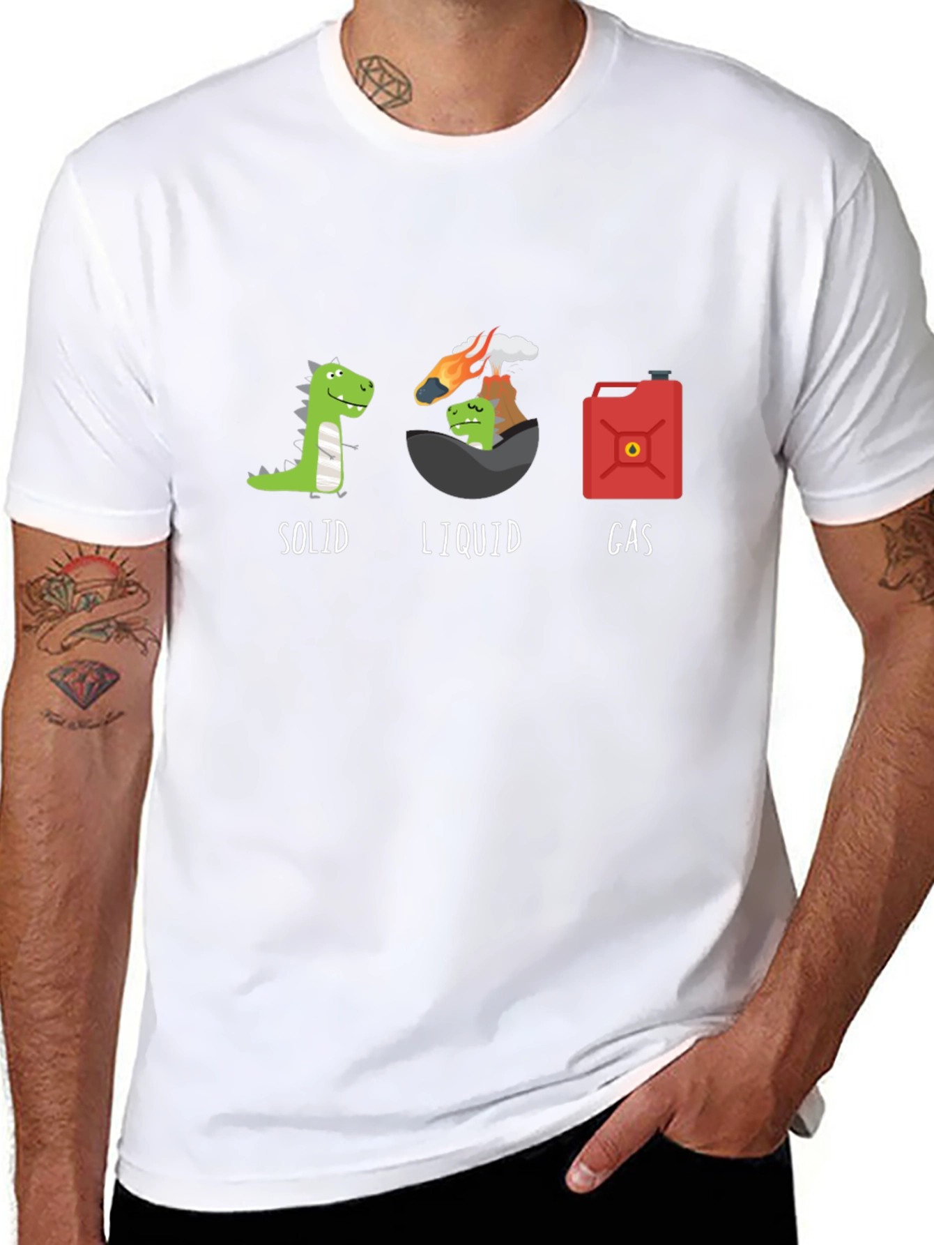 Dino States of Matter Graphic Tee
