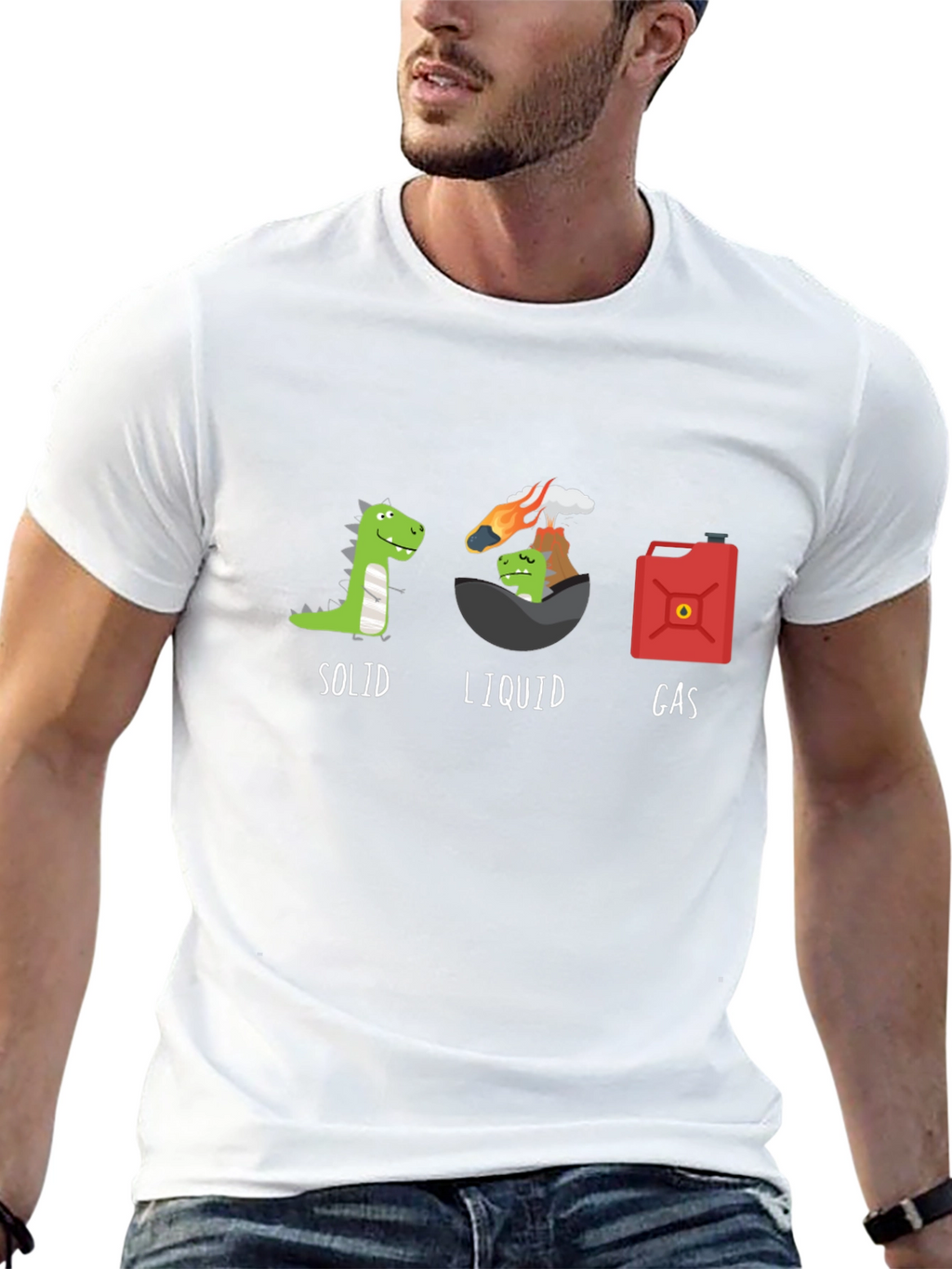 Dino States of Matter Graphic Tee