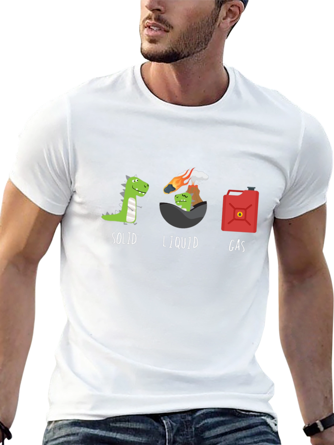 Dino States of Matter Graphic Tee