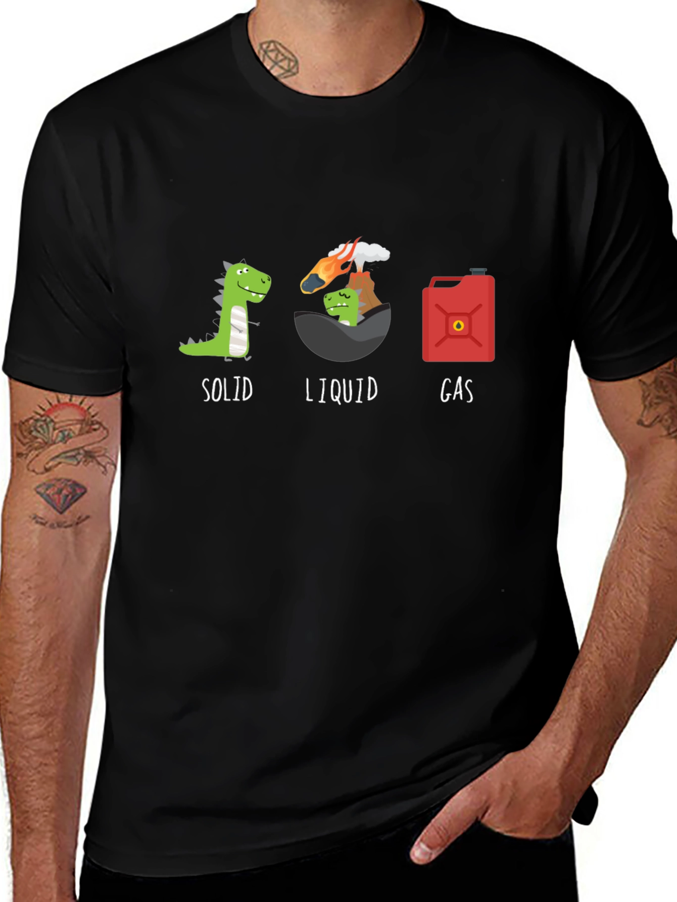 Dino States of Matter Graphic Tee