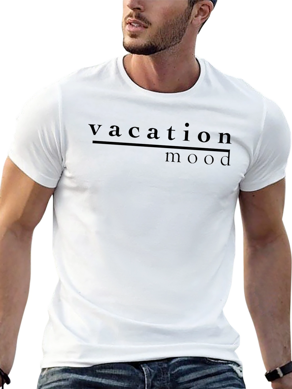 Vacation Mode Graphic T-Shirt - Mens Casual Tee