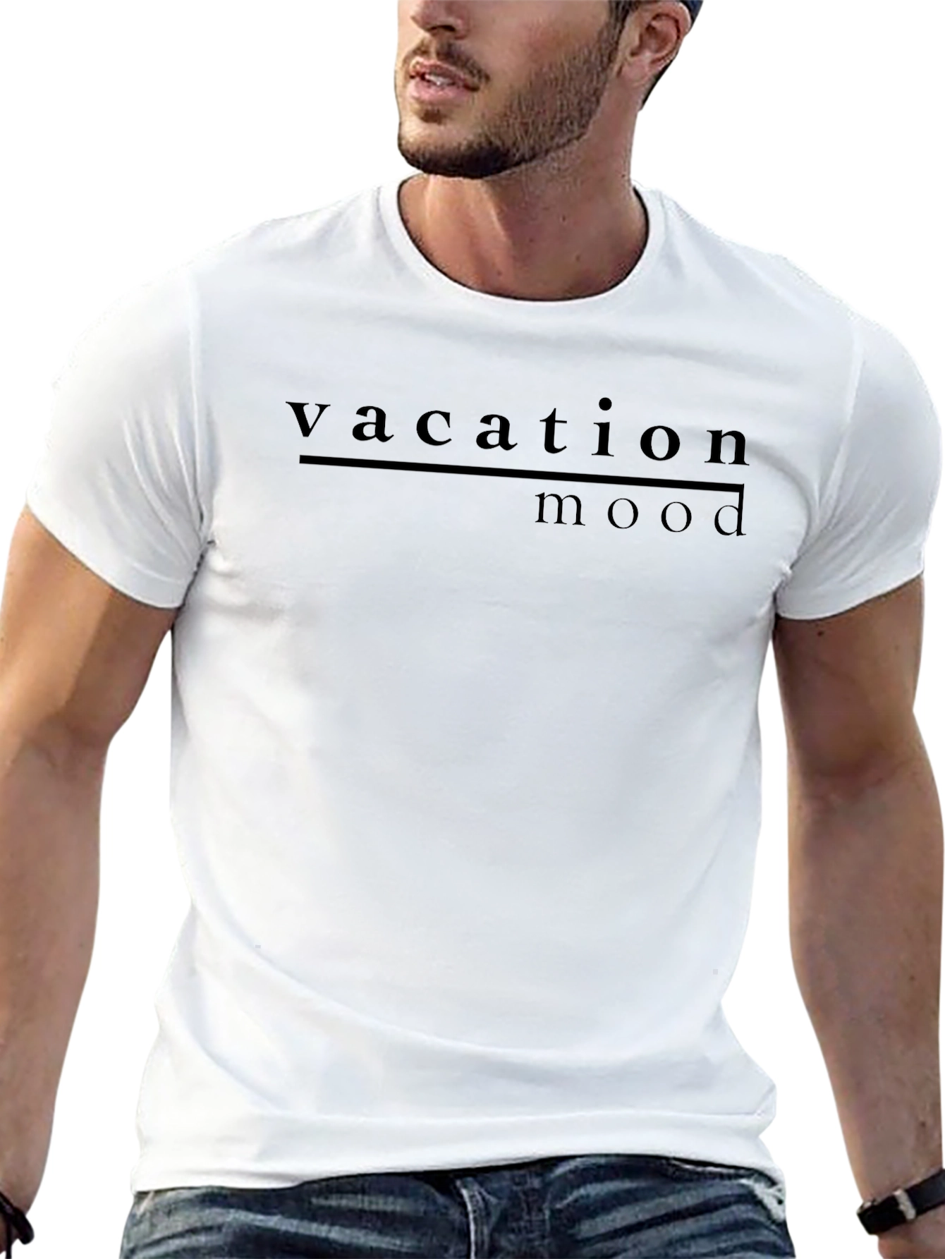 Vacation Mode Graphic T-Shirt - Mens Casual Tee