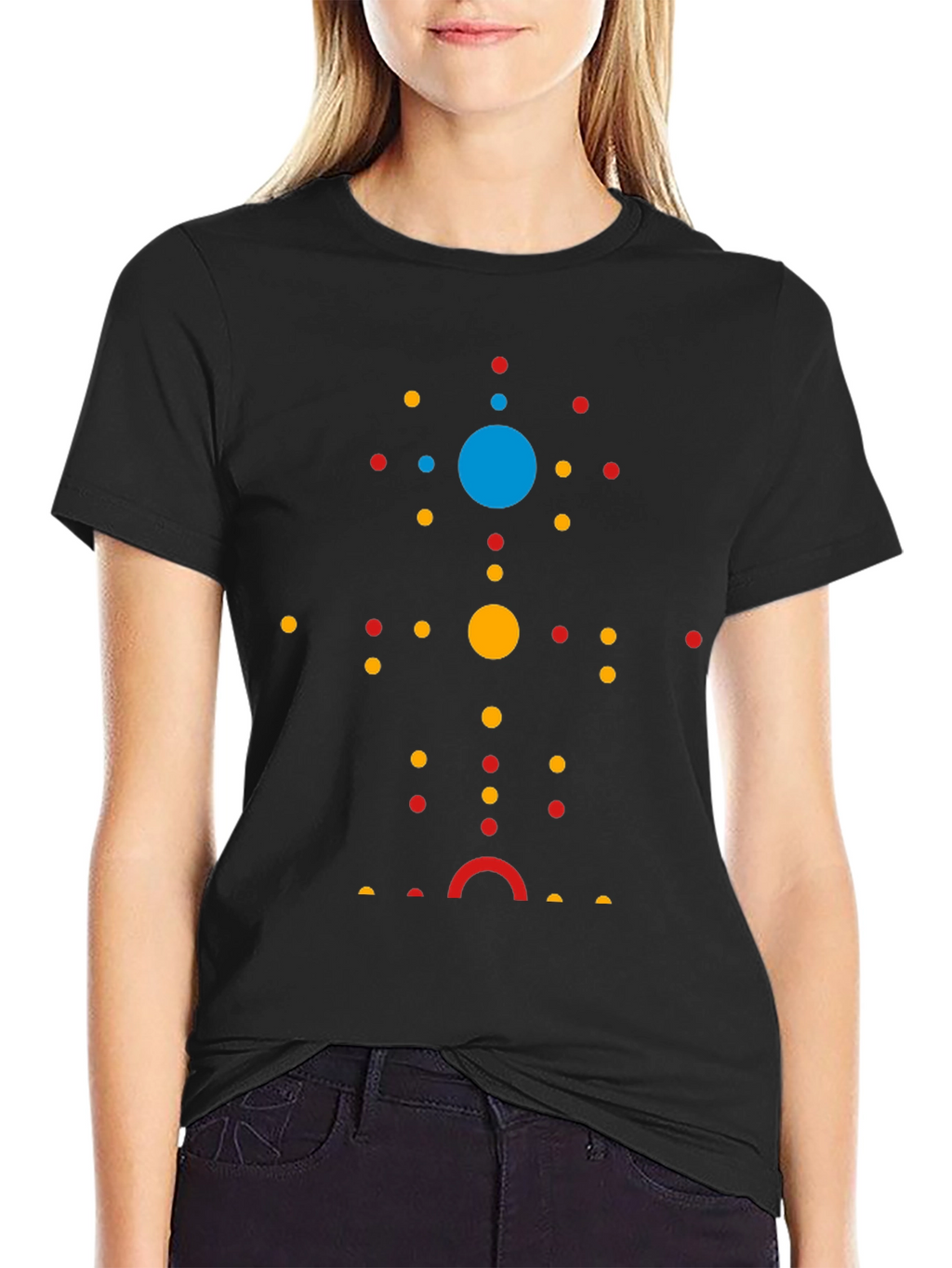 Abstract Dot Pattern Tee