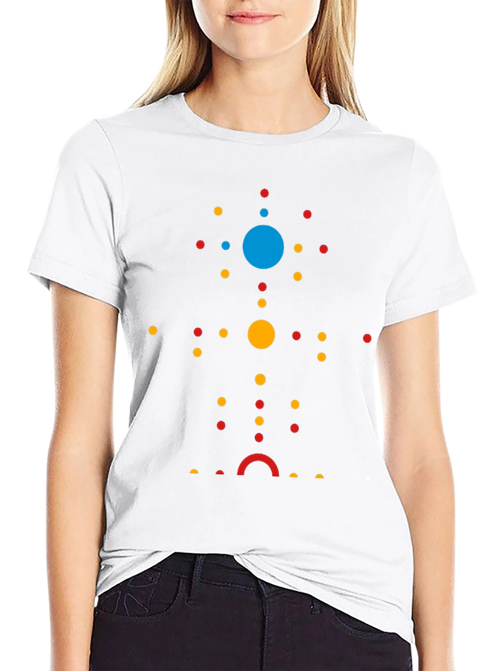 Abstract Dot Pattern Tee