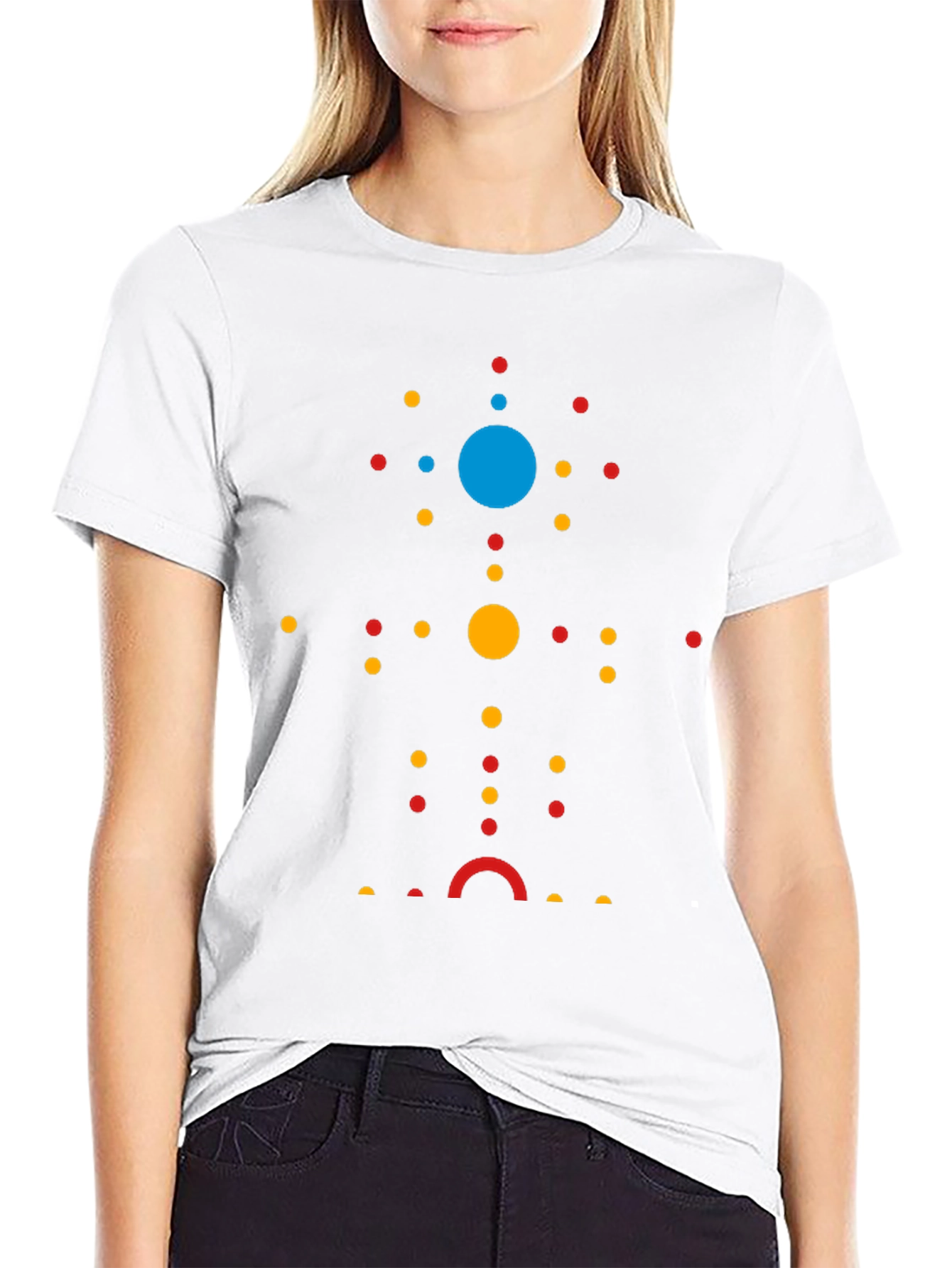 Abstract Dot Pattern Tee