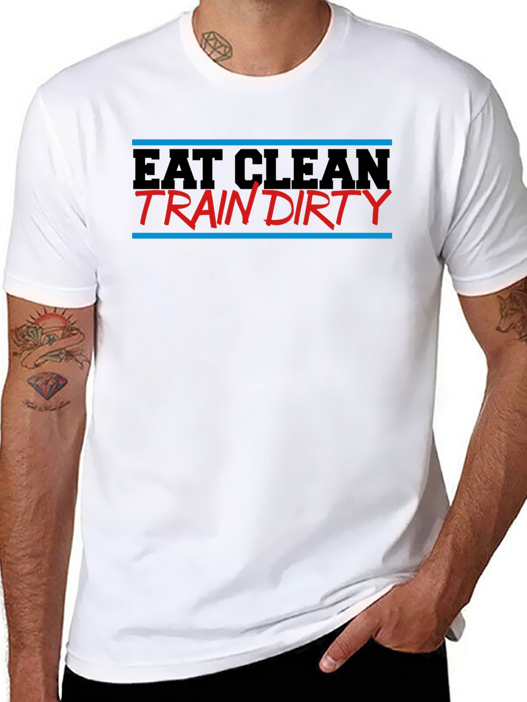 Eat Clean Train Dirty Graphic T-Shirt