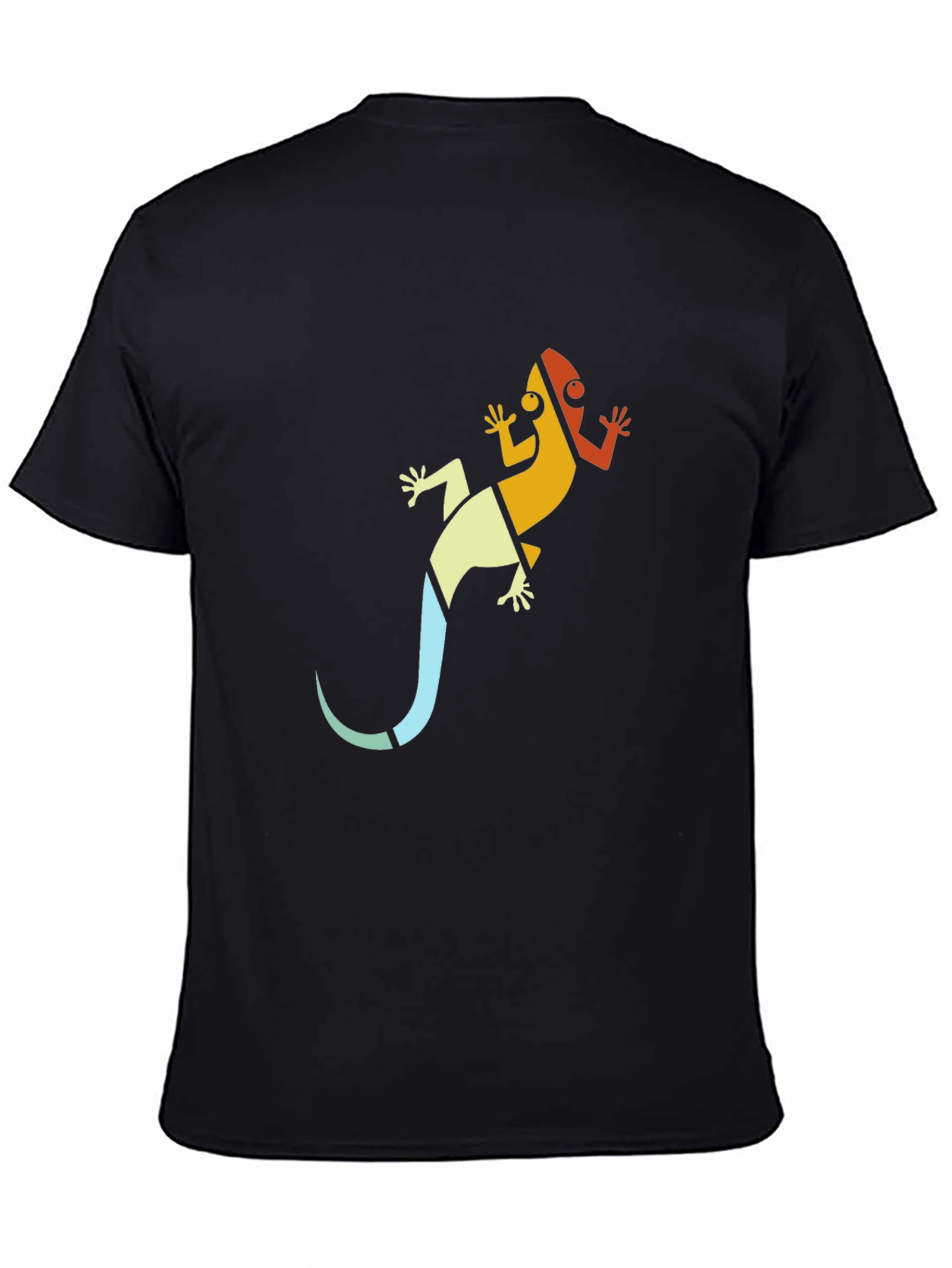 Cool Lizard Graphic Tee - Black T-Shirt for Men