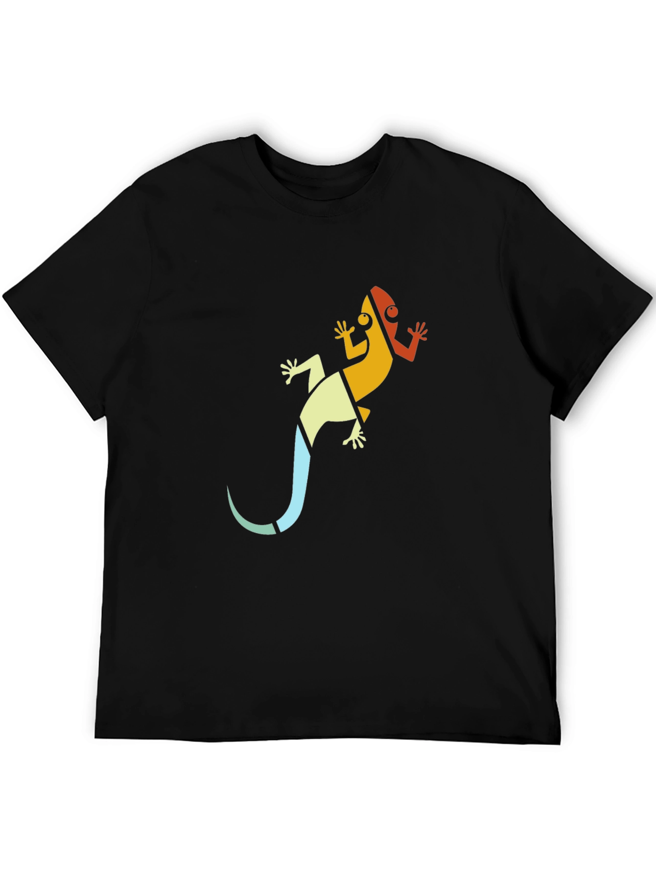 Cool Lizard Graphic Tee - Black T-Shirt for Men