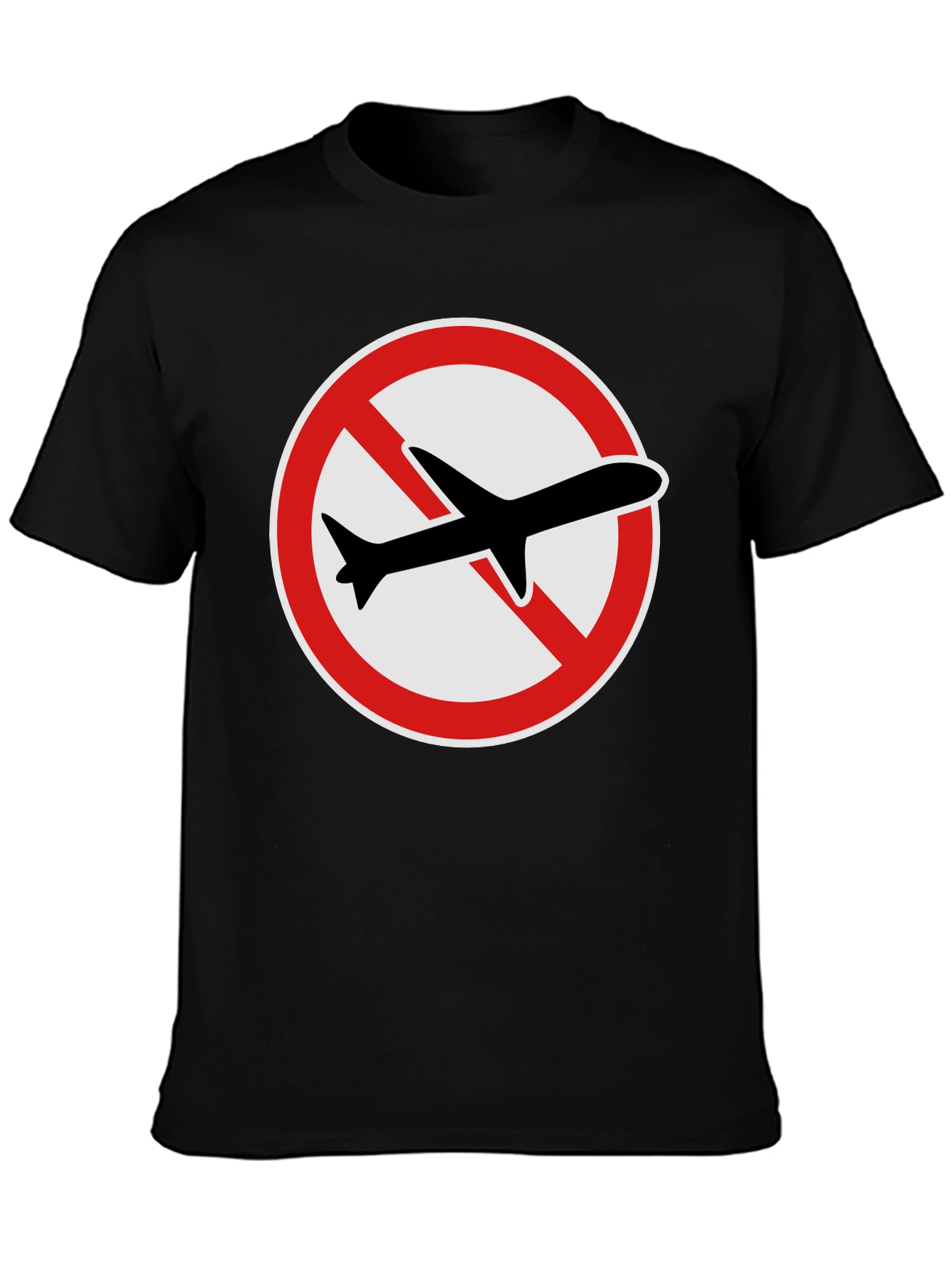 No Fly Zone T-Shirt: Black Graphic Tee