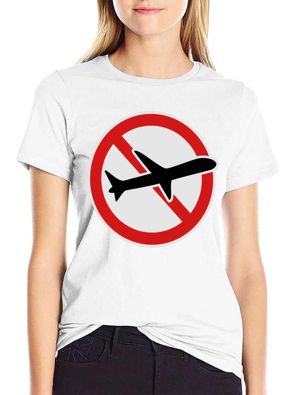 No Fly Zone T-Shirt: Black Graphic Tee