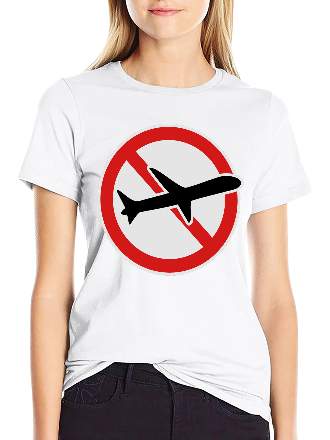 No Fly Zone T-Shirt: Black Graphic Tee