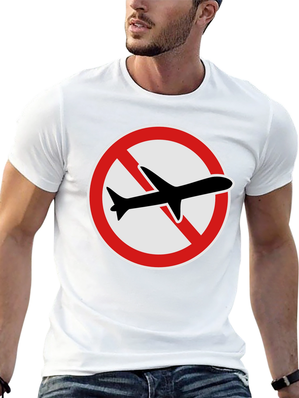 No Fly Zone T-Shirt: Black Graphic Tee