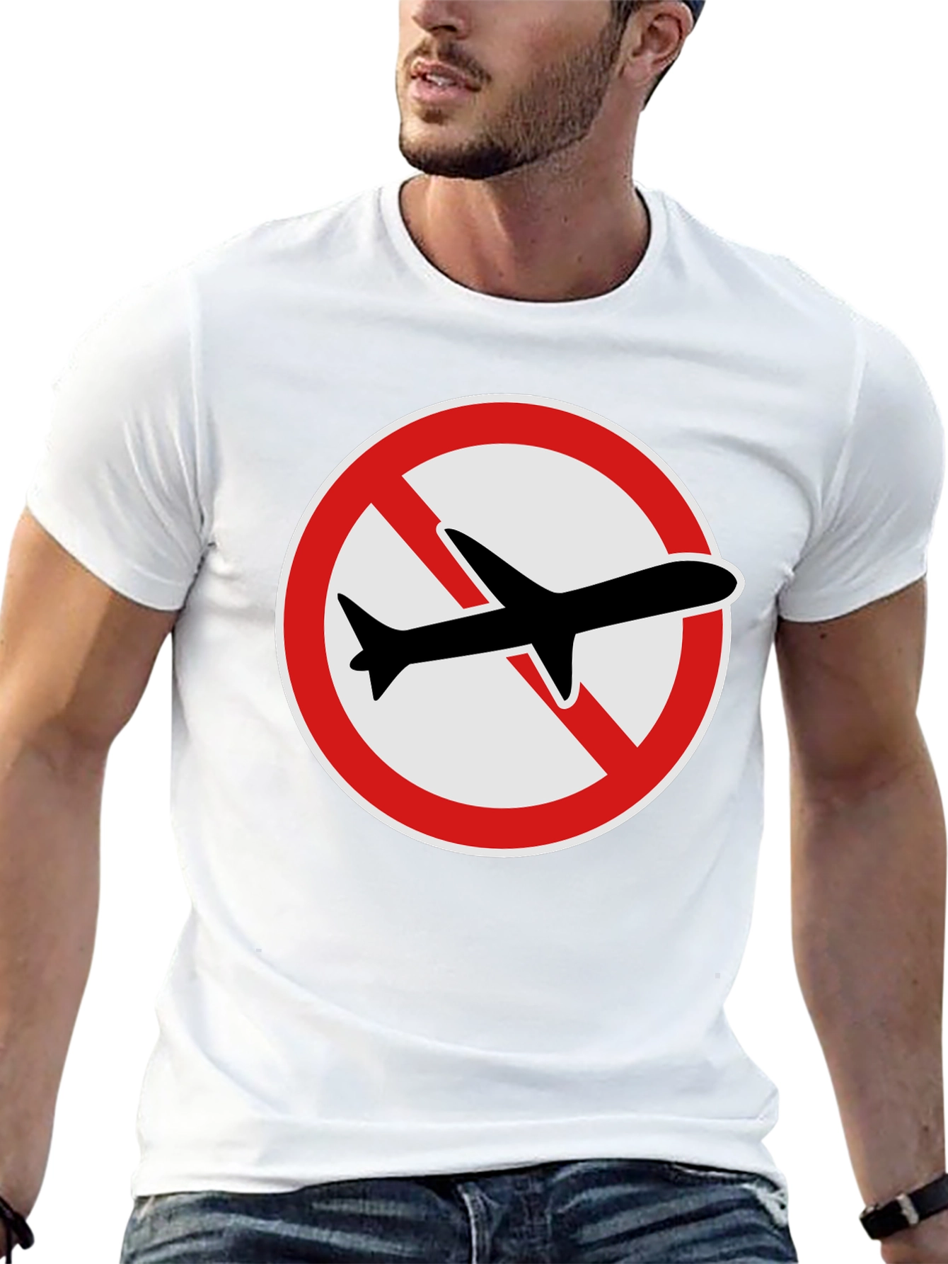 No Fly Zone T-Shirt: Black Graphic Tee