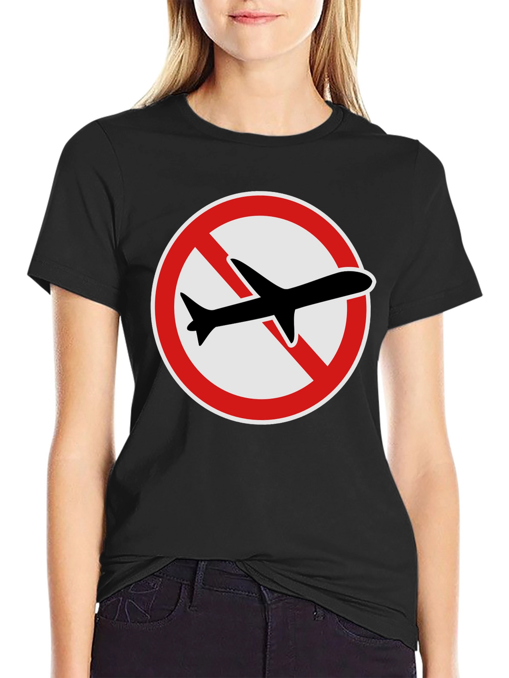 No Fly Zone T-Shirt: Black Graphic Tee