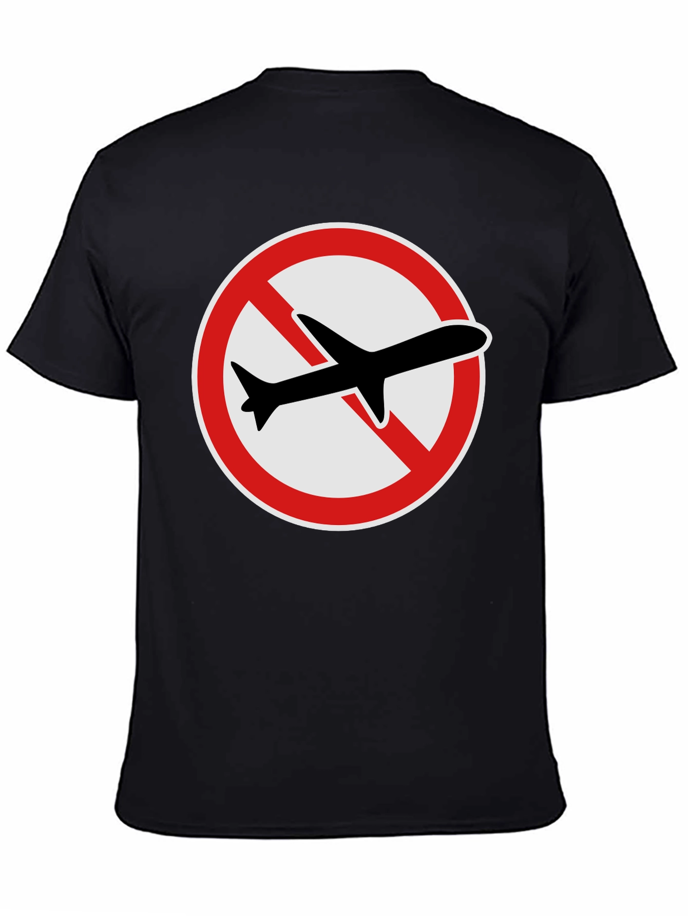 No Fly Zone T-Shirt: Black Graphic Tee