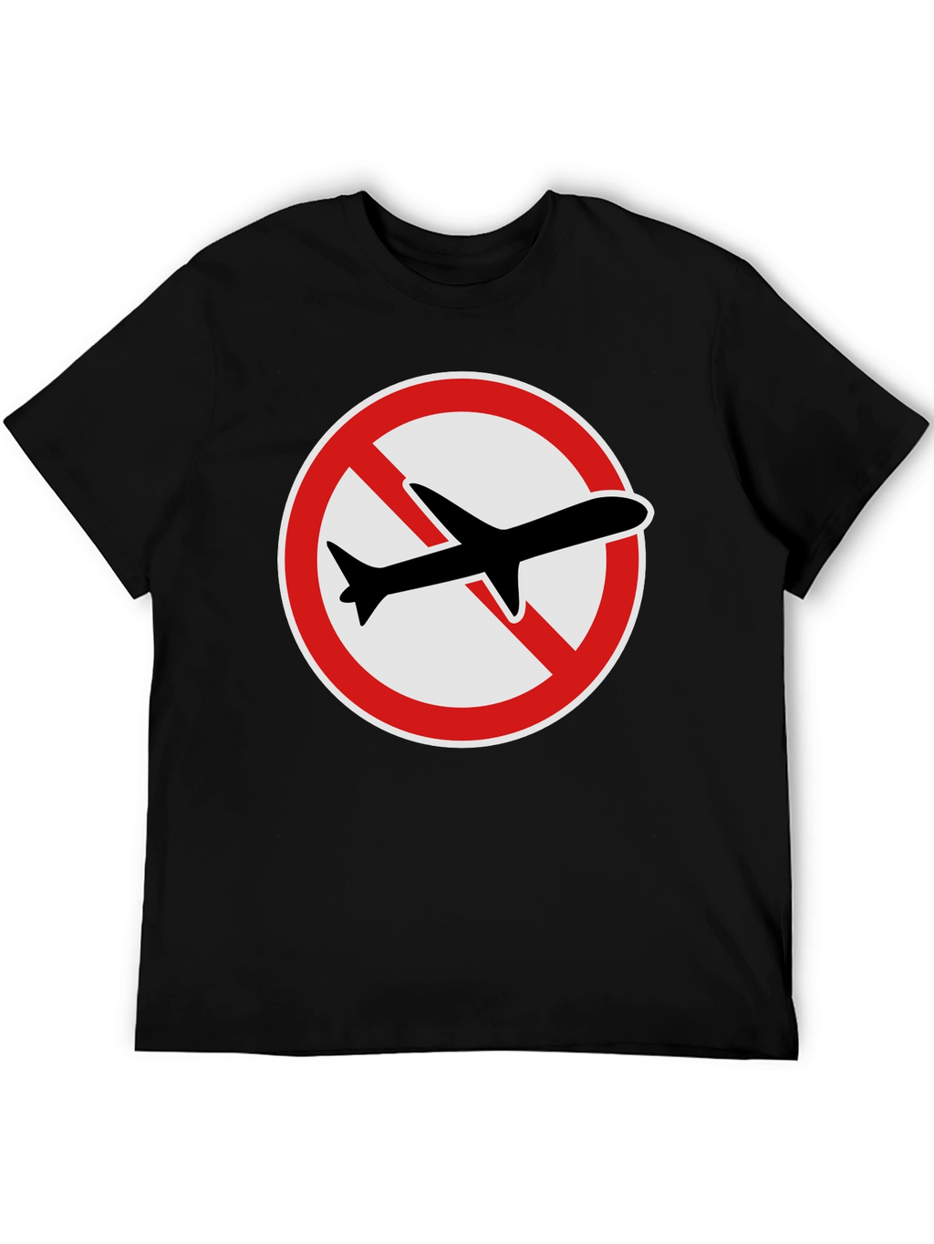 No Fly Zone T-Shirt: Black Graphic Tee