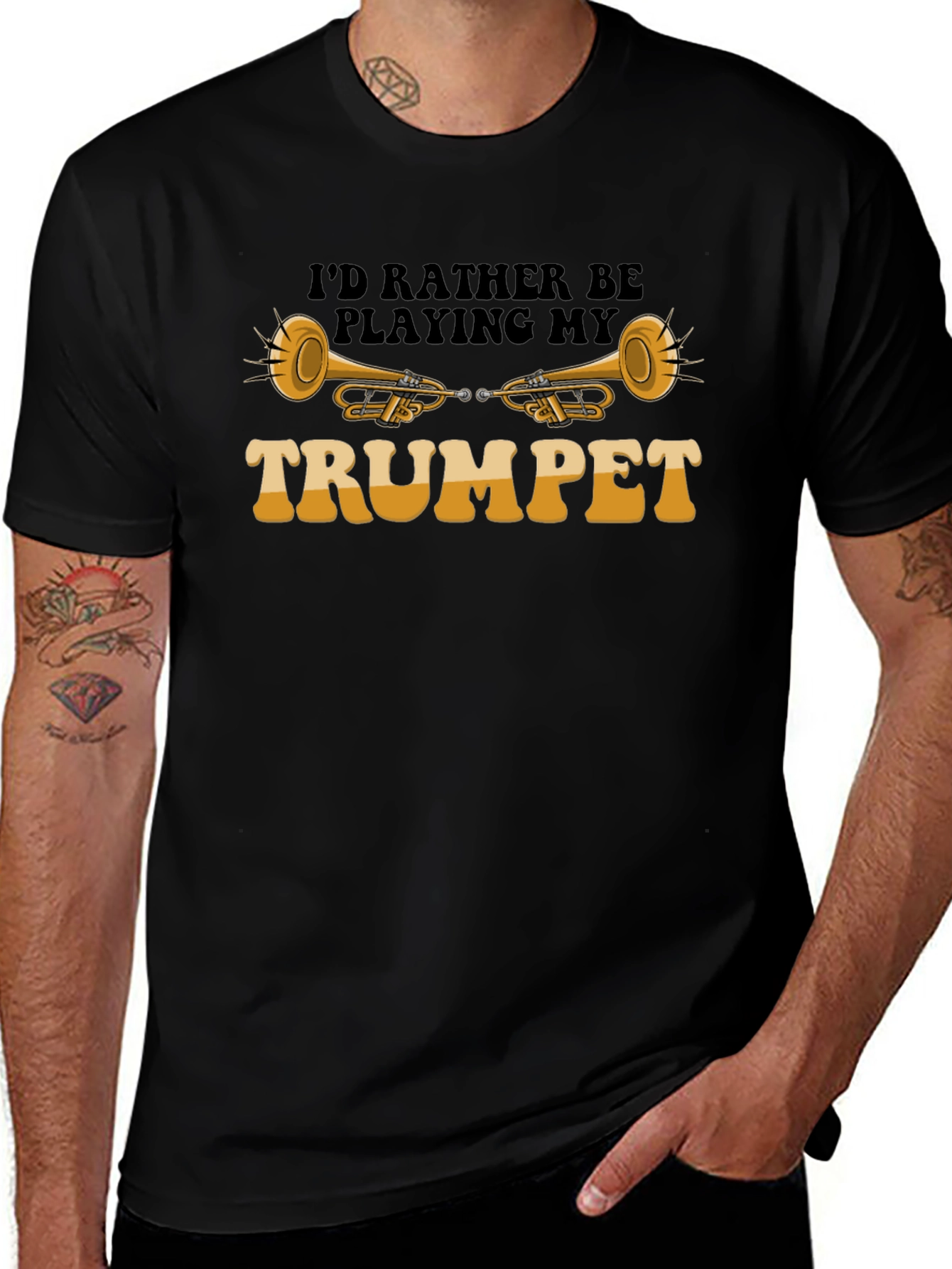 Id Rather Be Playing My Trumpet T-Shirt