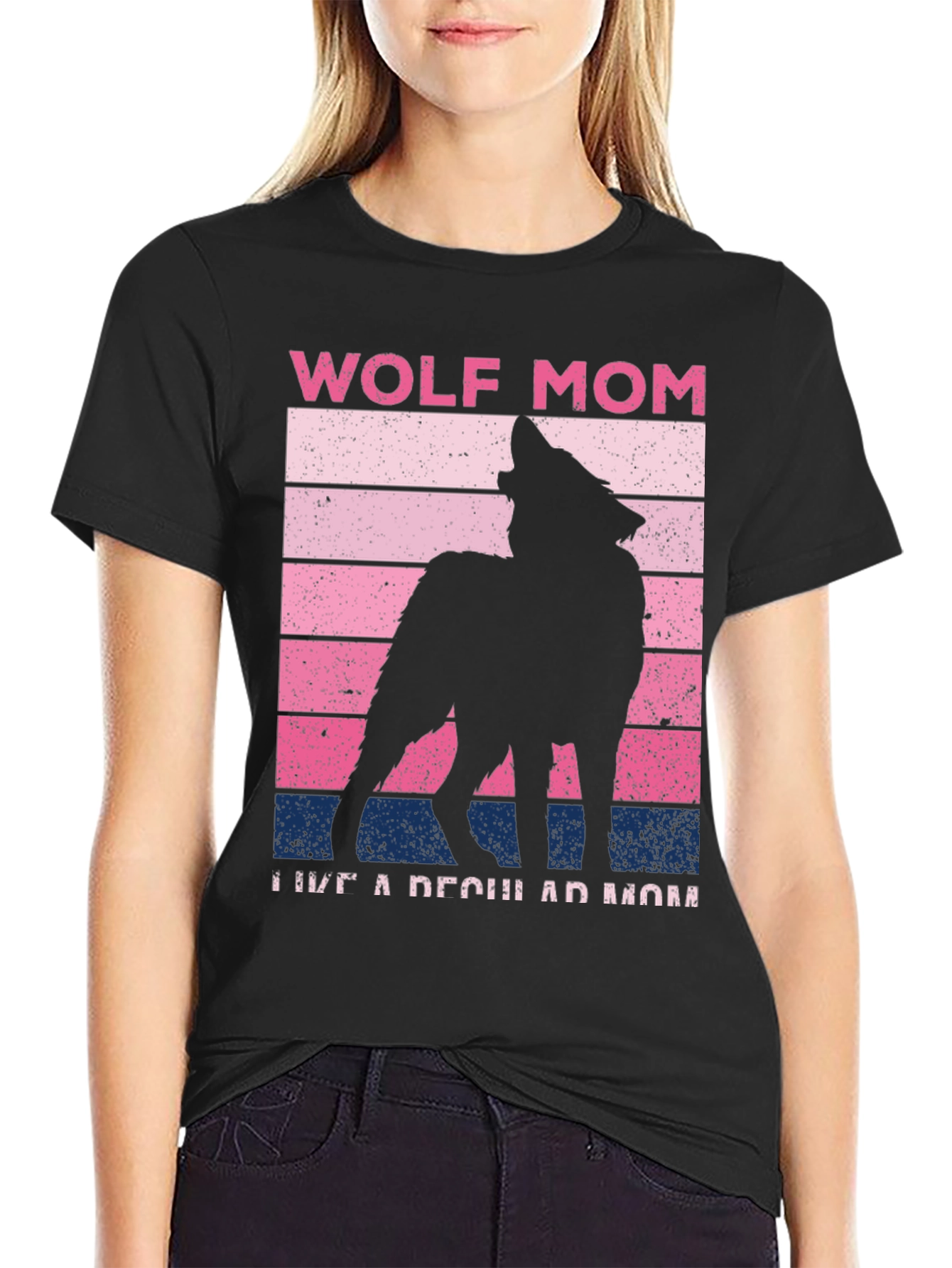 Wolf Mom Graphic Tee - Perfect for Animal Loving Moms