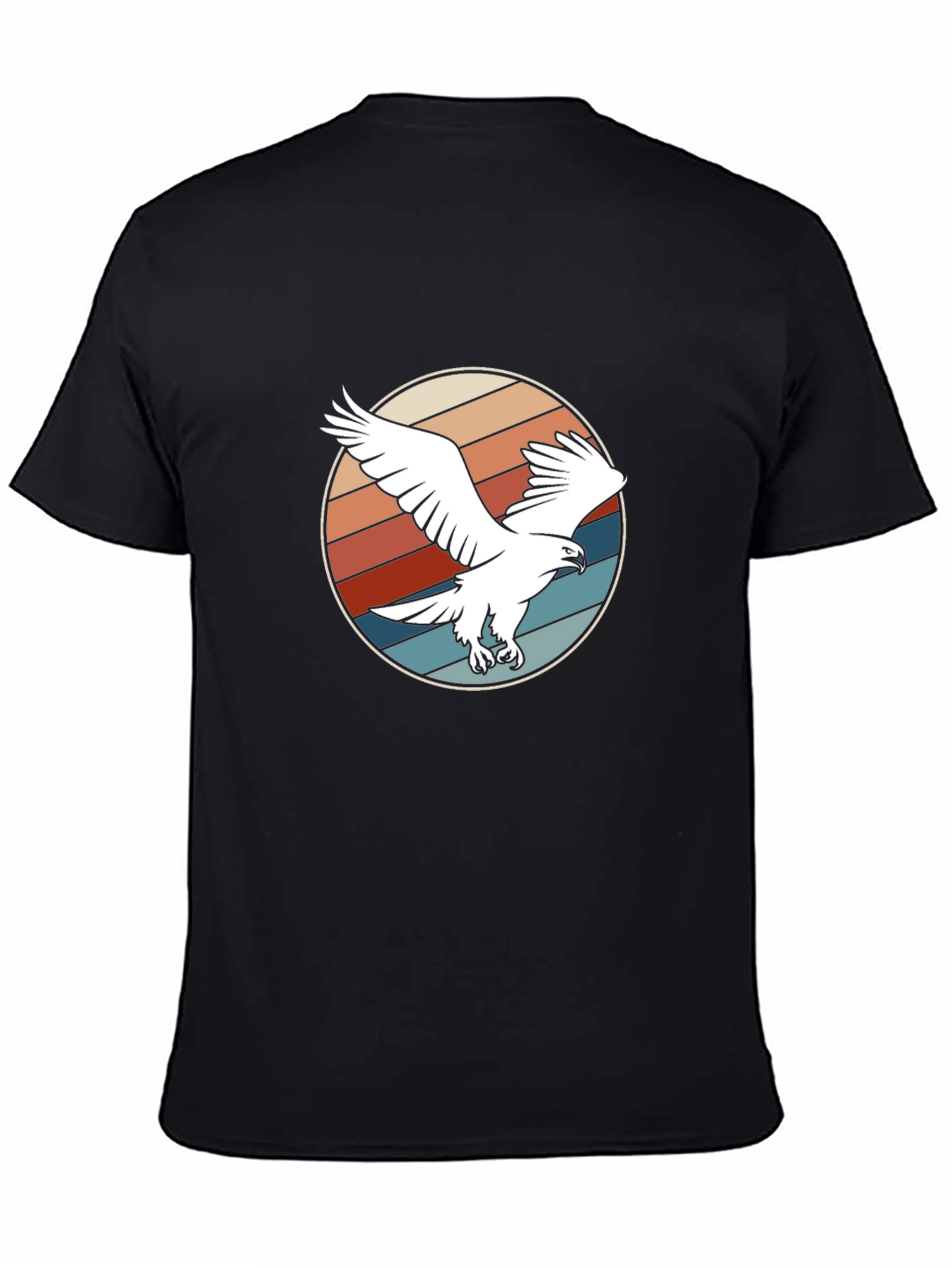 Retro Eagle Graphic Tee - Black T-Shirt