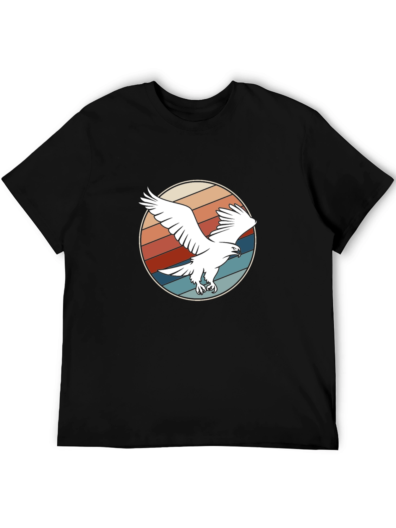 Retro Eagle Graphic Tee - Black T-Shirt
