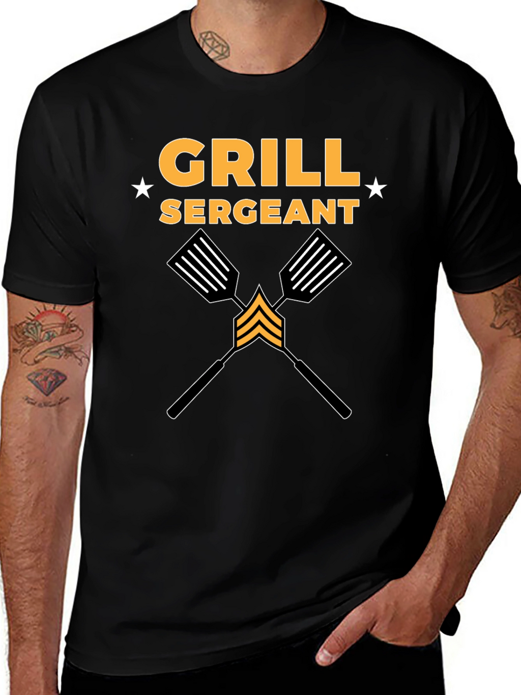 Grill Sergeant BBQ T-Shirt - Funny Grilling Design