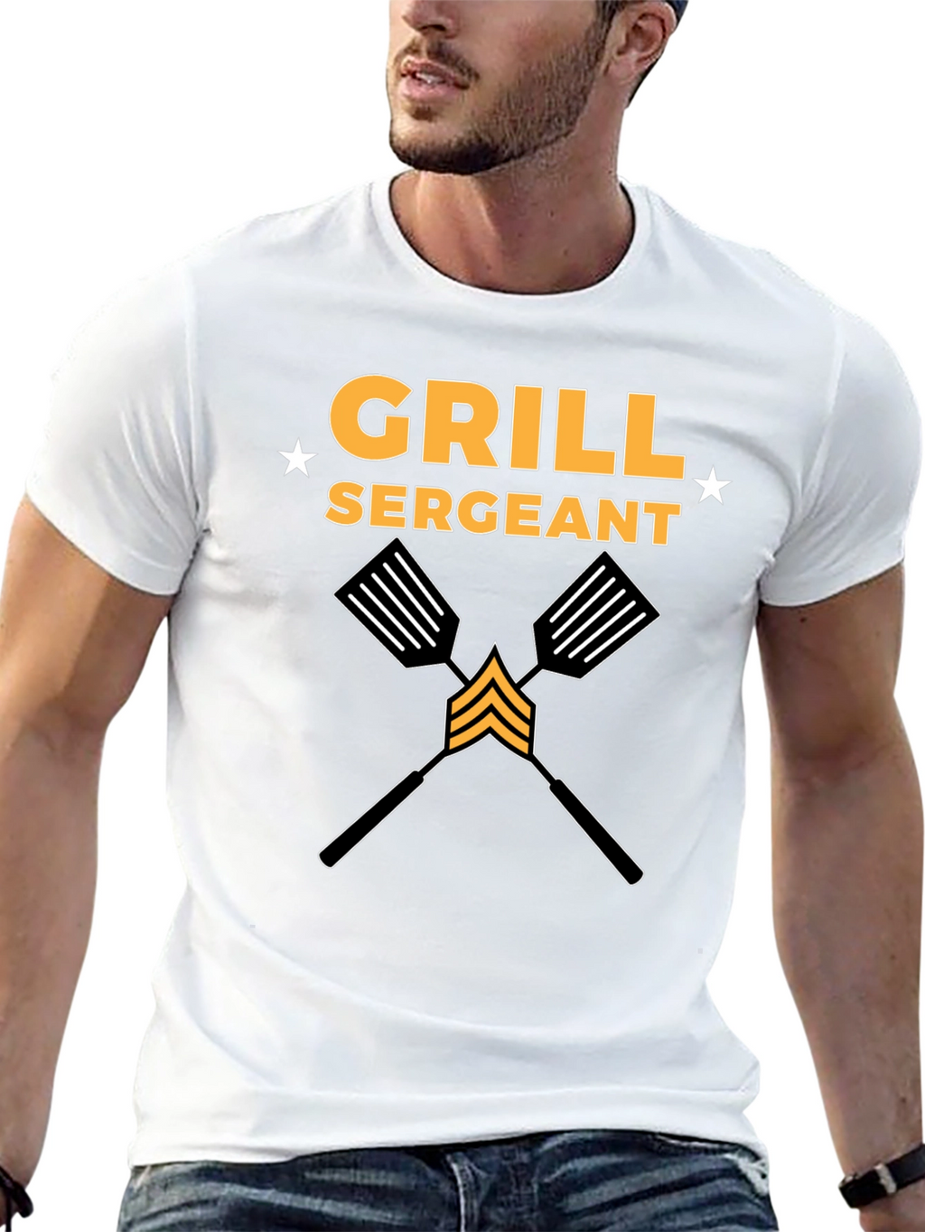 Grill Sergeant BBQ T-Shirt - Funny Grilling Design